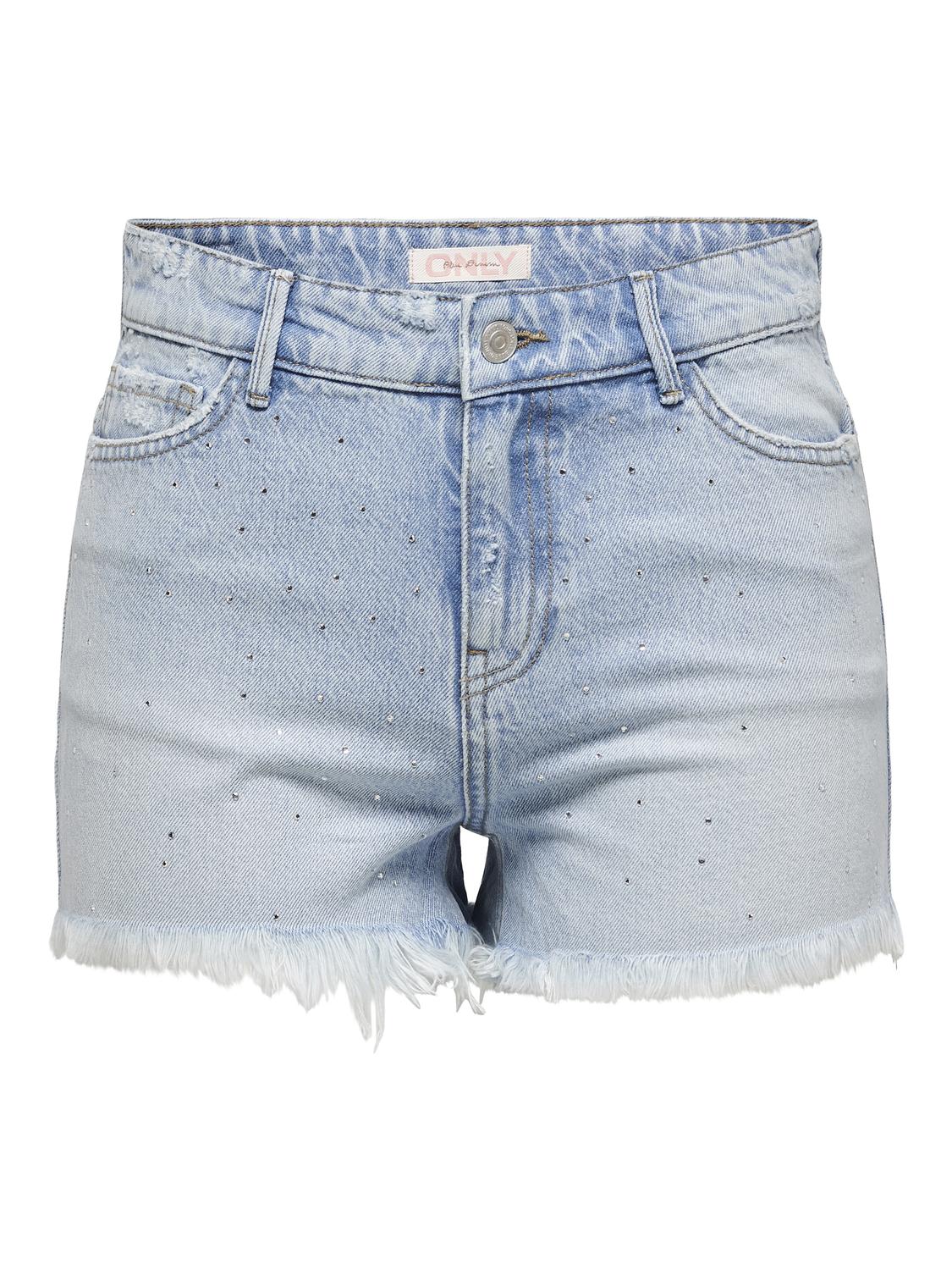 ONLPACY HW RHINESTONE DNM SHORTS AZG – Bild 2