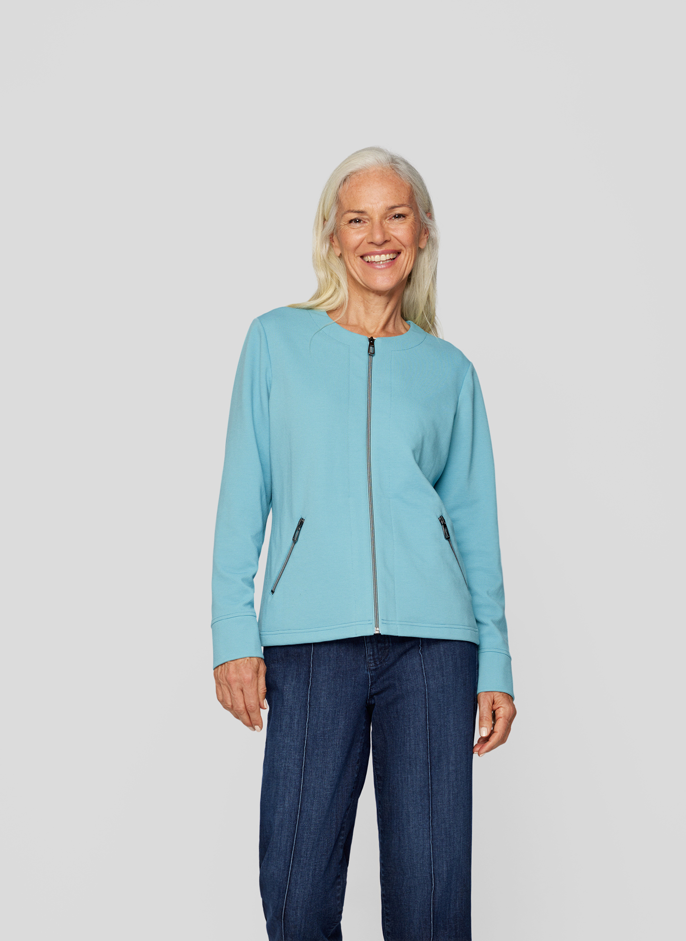 Jacke mit Rundhalsausschnitt – Bild 4