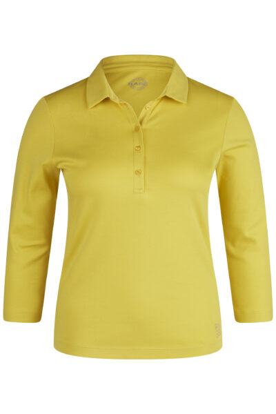 Langarm Poloshirt