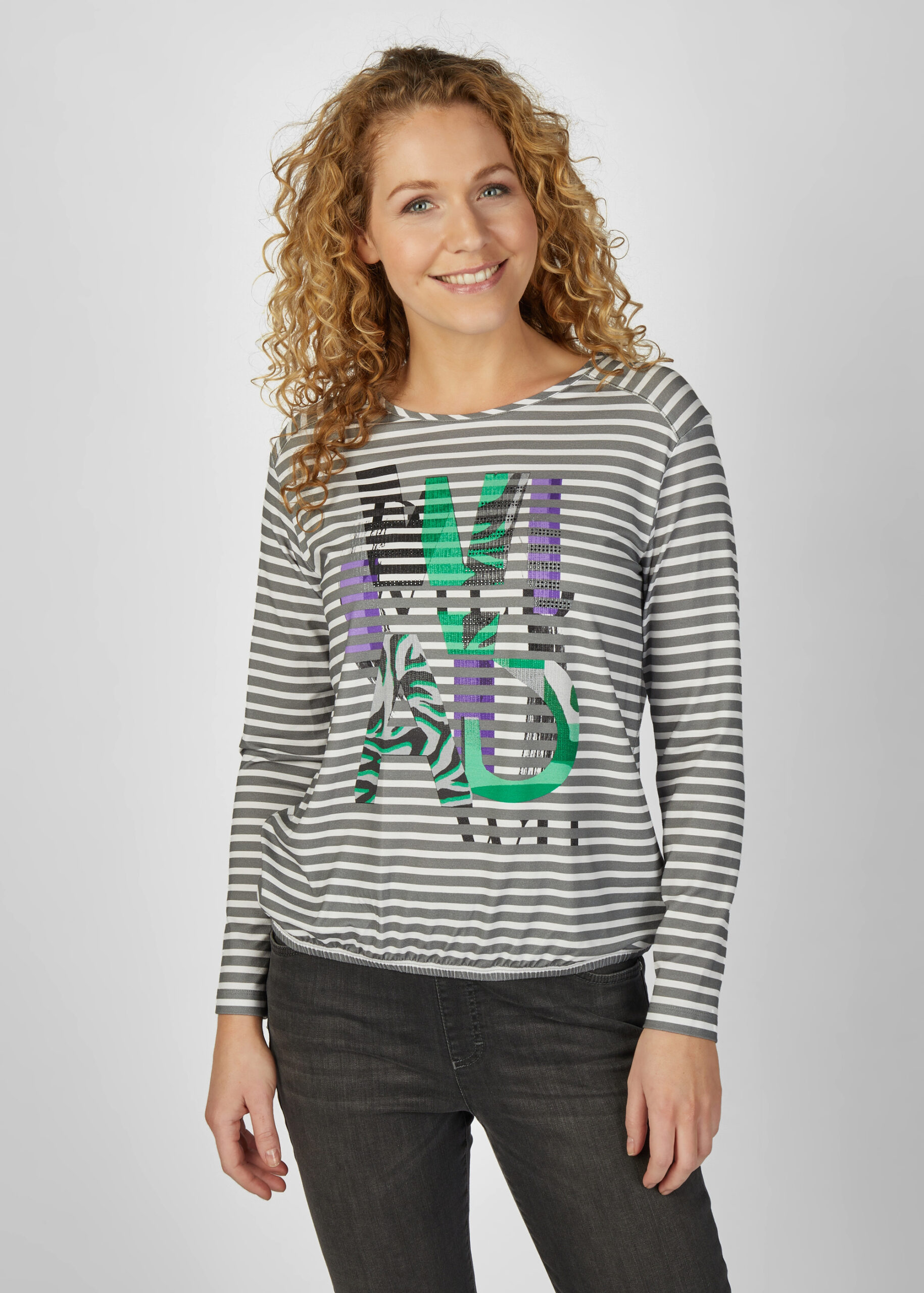 Gestreiftes Langarmshirt – Bild 2