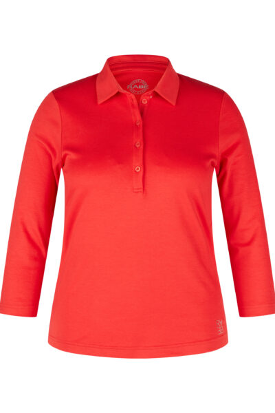 Langarm Poloshirt
