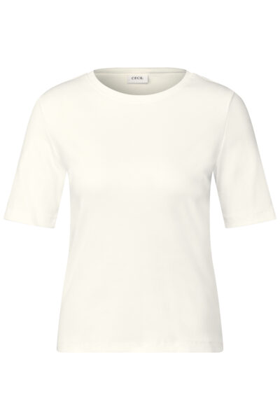 Basic Rippstruktur T-Shirt