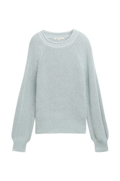 Strickpullover mit leichten Ballonärmeln
