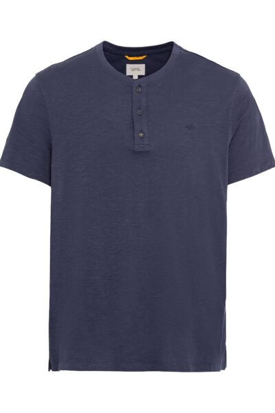 Henley T-Shirt aus reiner Baumwolle