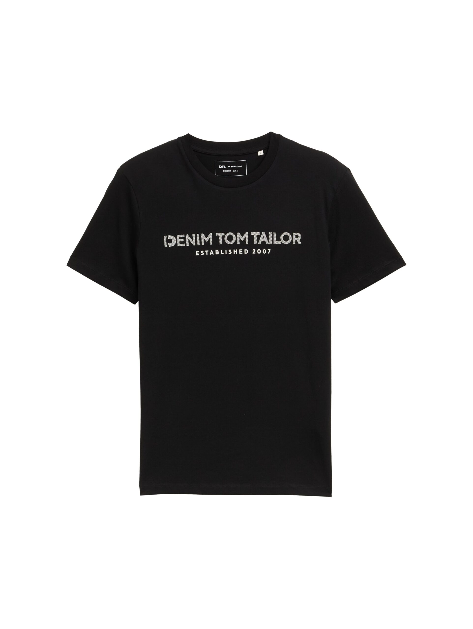 Basic T-Shirt mit Logo-Print – Bild 7