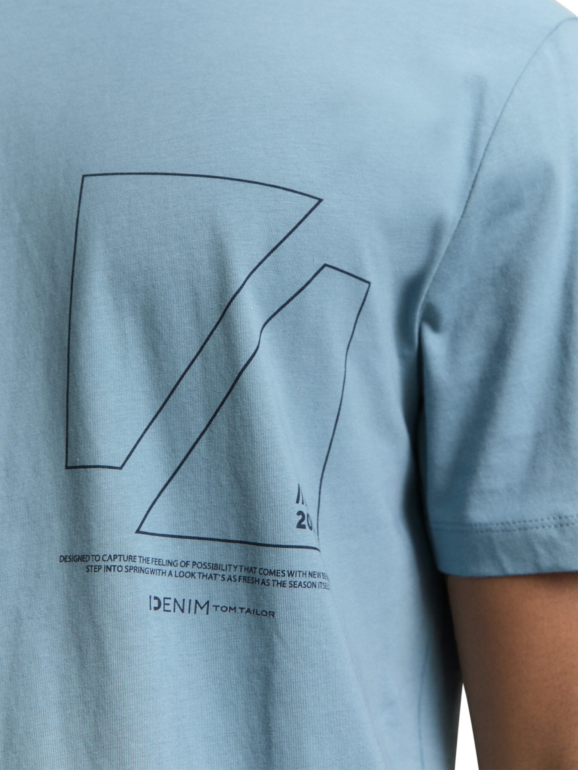 Basic T-Shirt mit Logo-Print – Bild 5