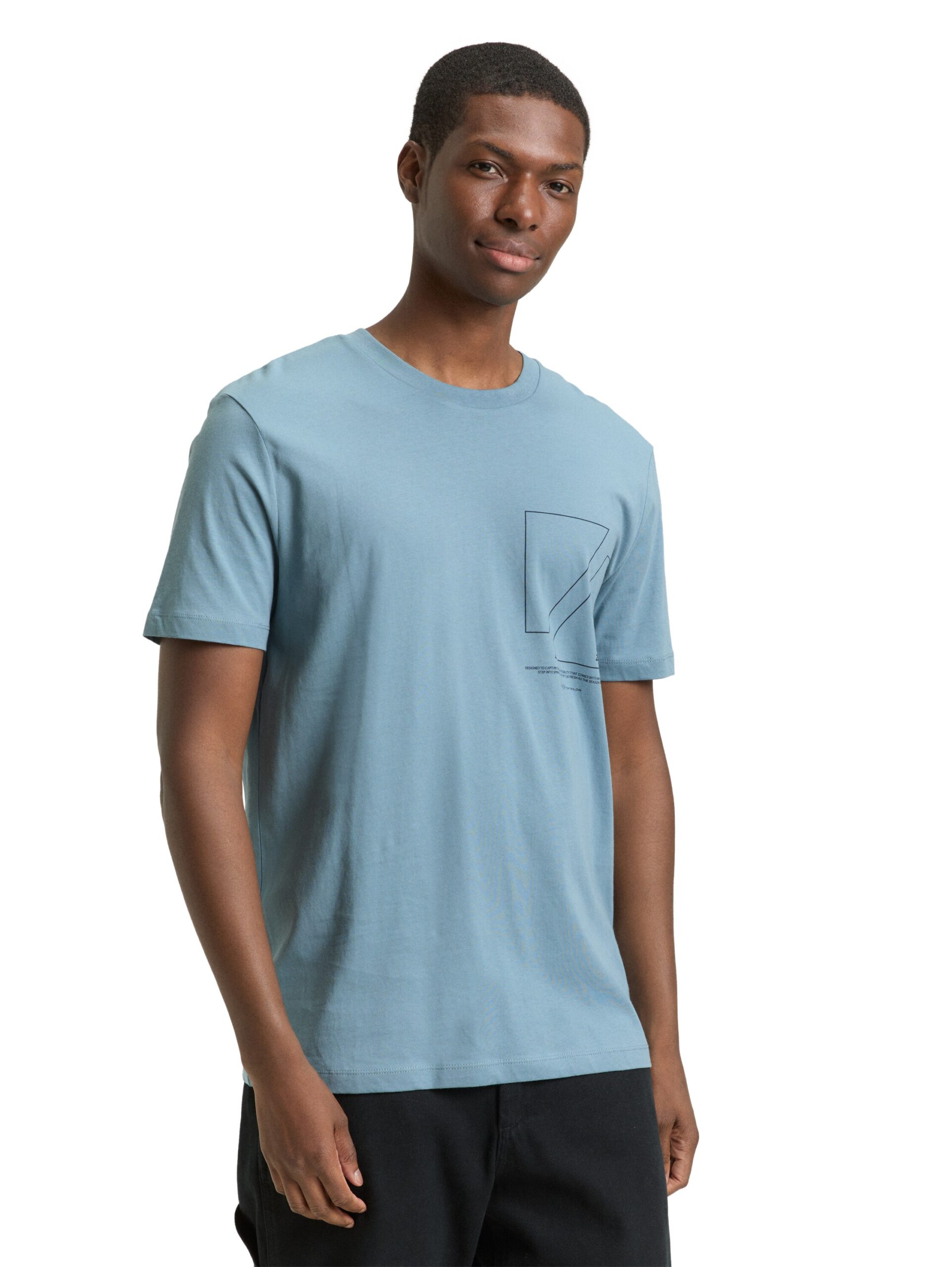 Basic T-Shirt mit Logo-Print – Bild 6