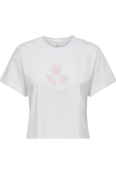 ONLANNBEL S/S BOXY CROP TEE JRS