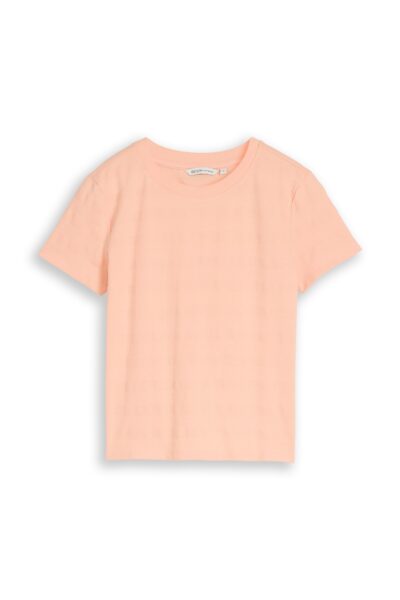 Jacquard T-Shirt mit Rundhalsausschnitt