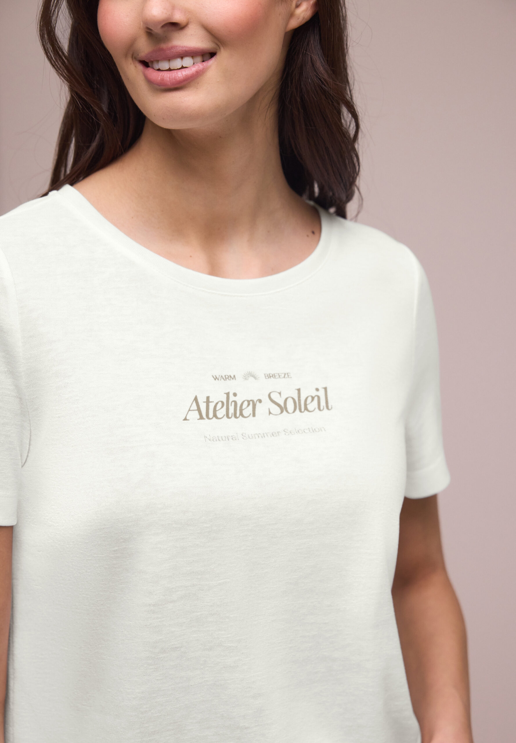 T-Shirt mit Rundhals und Wording – Bild 6