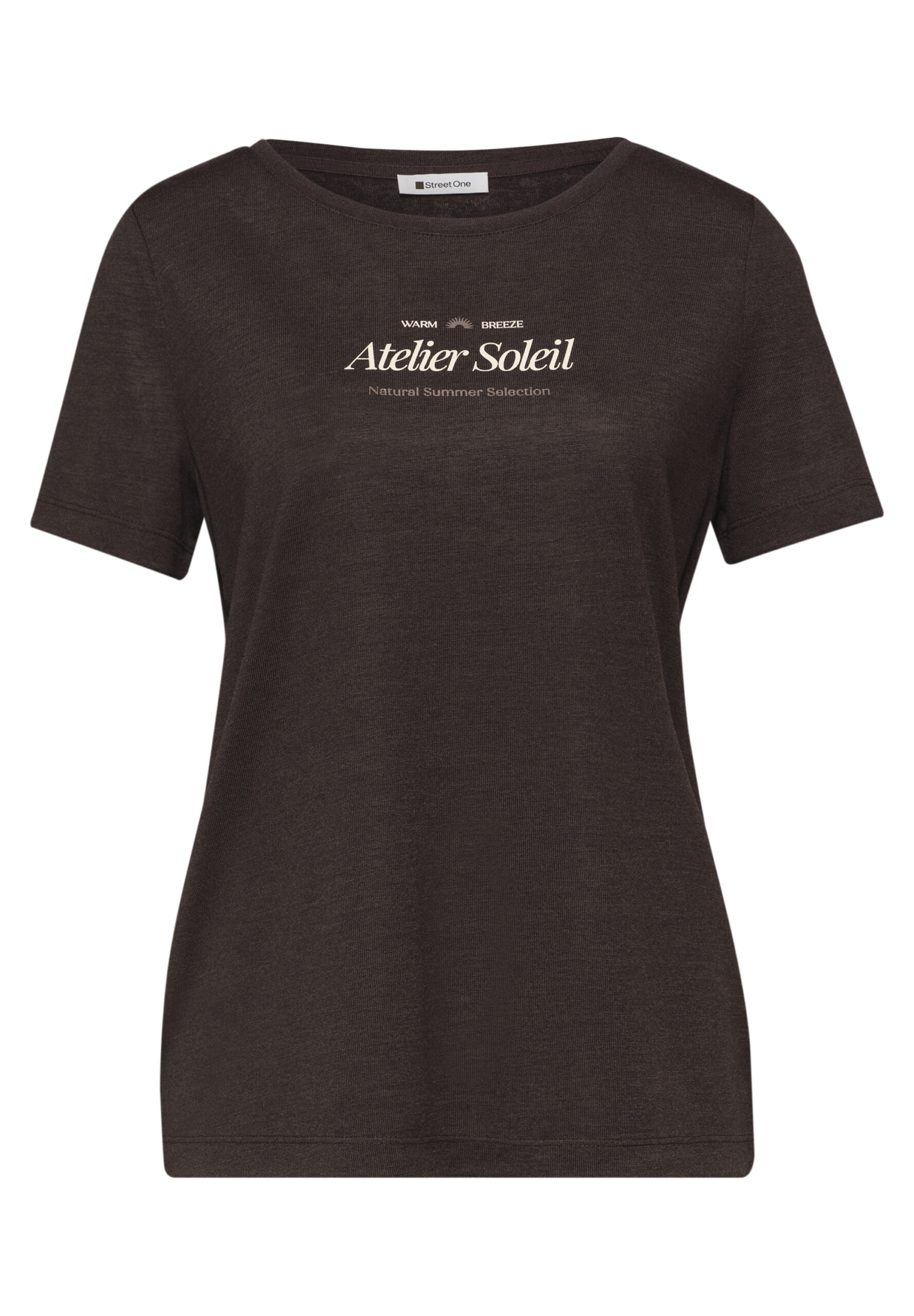 T-Shirt mit Rundhals und Wording – Bild 7
