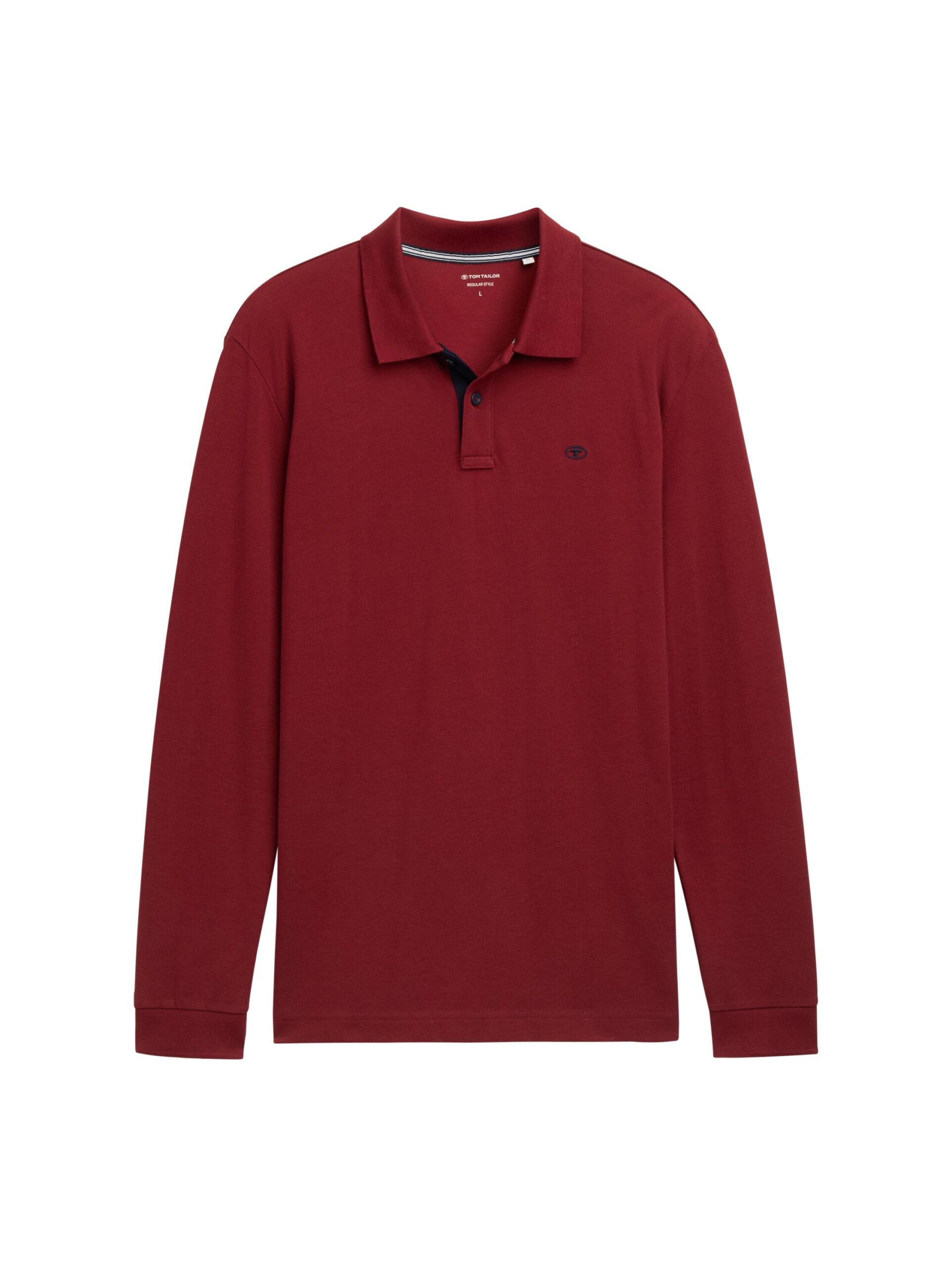 Langarm Piqué Poloshirt