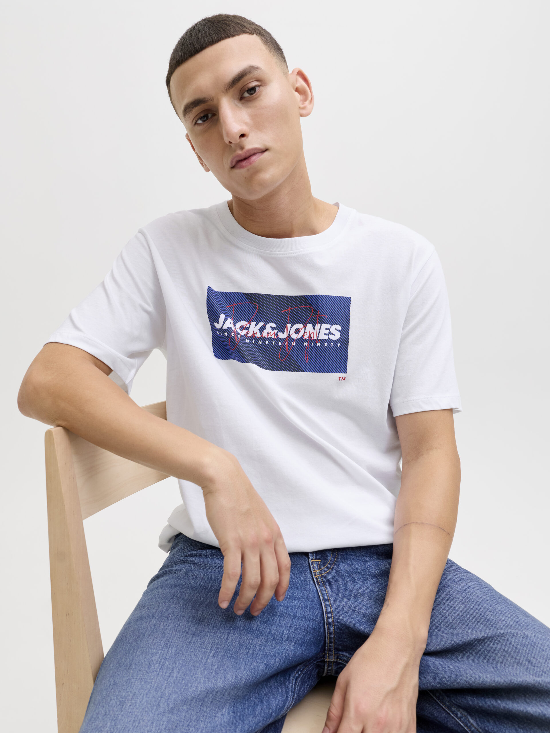 JJCOLE PRINT TEE SS CREW NECK LN – Bild 6