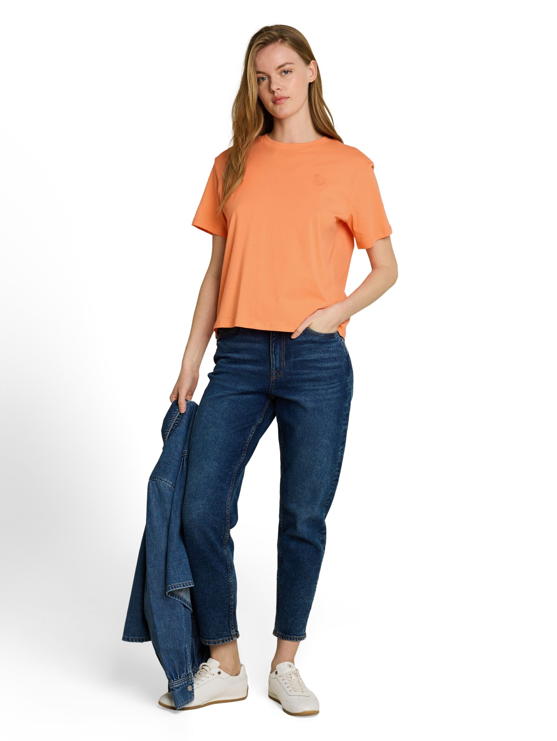 Boxy Fit T-Shirt mit Stickerei – Bild 4