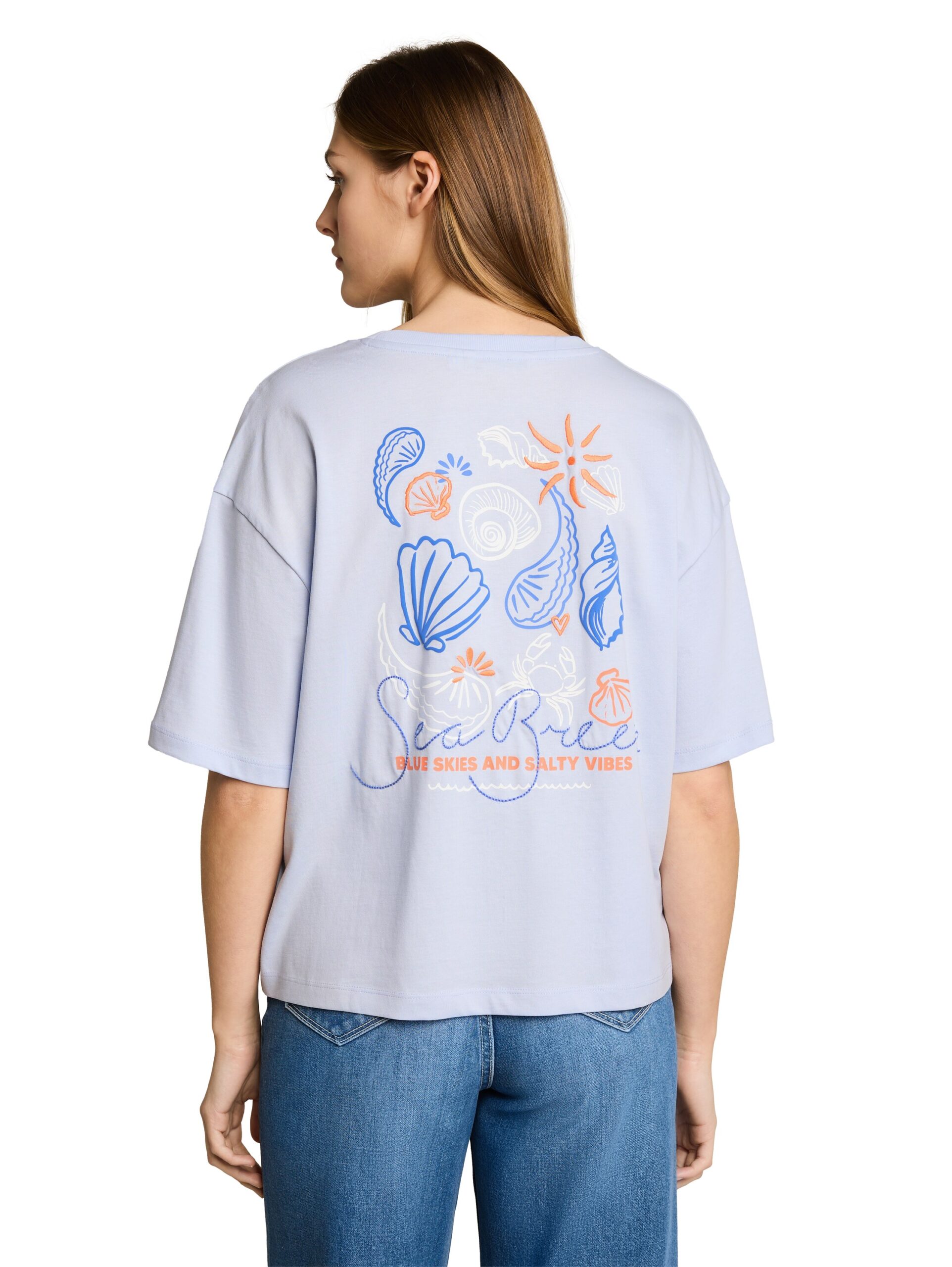Boxy Fit T-Shirt mit Rückenprint – Bild 2