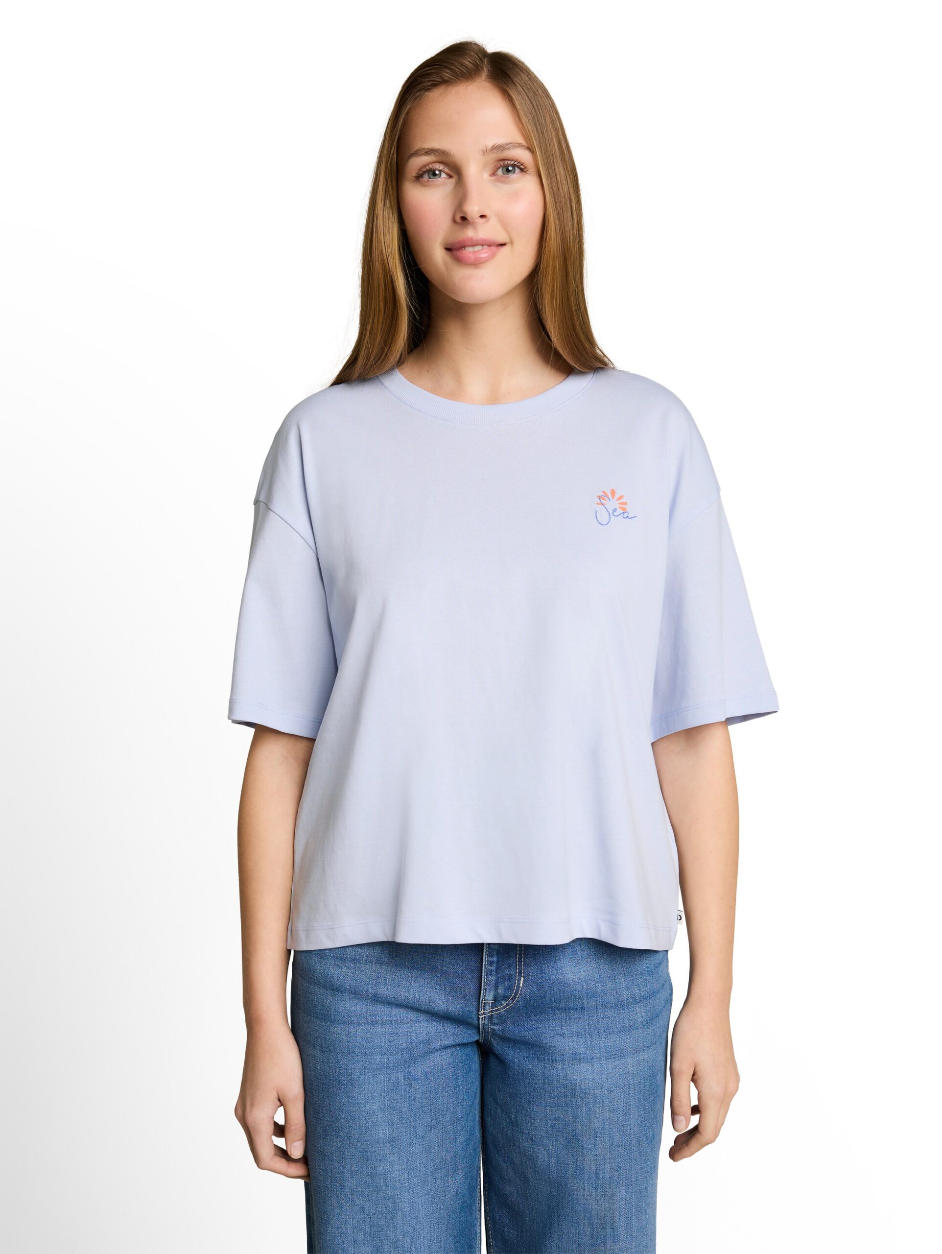 Boxy Fit T-Shirt mit Rückenprint – Bild 6