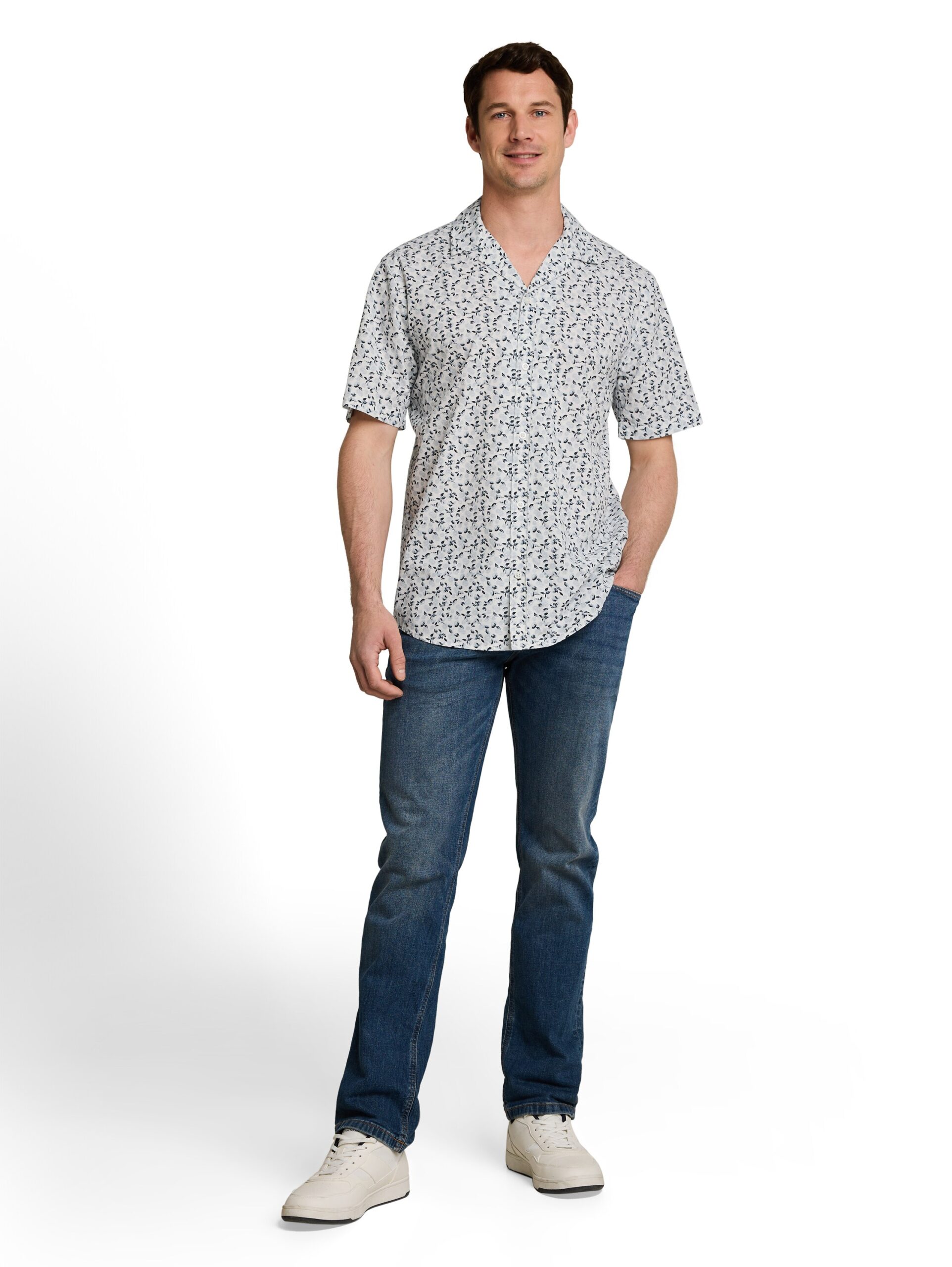 Regular Fit Resort Hemd mit Muster – Bild 4