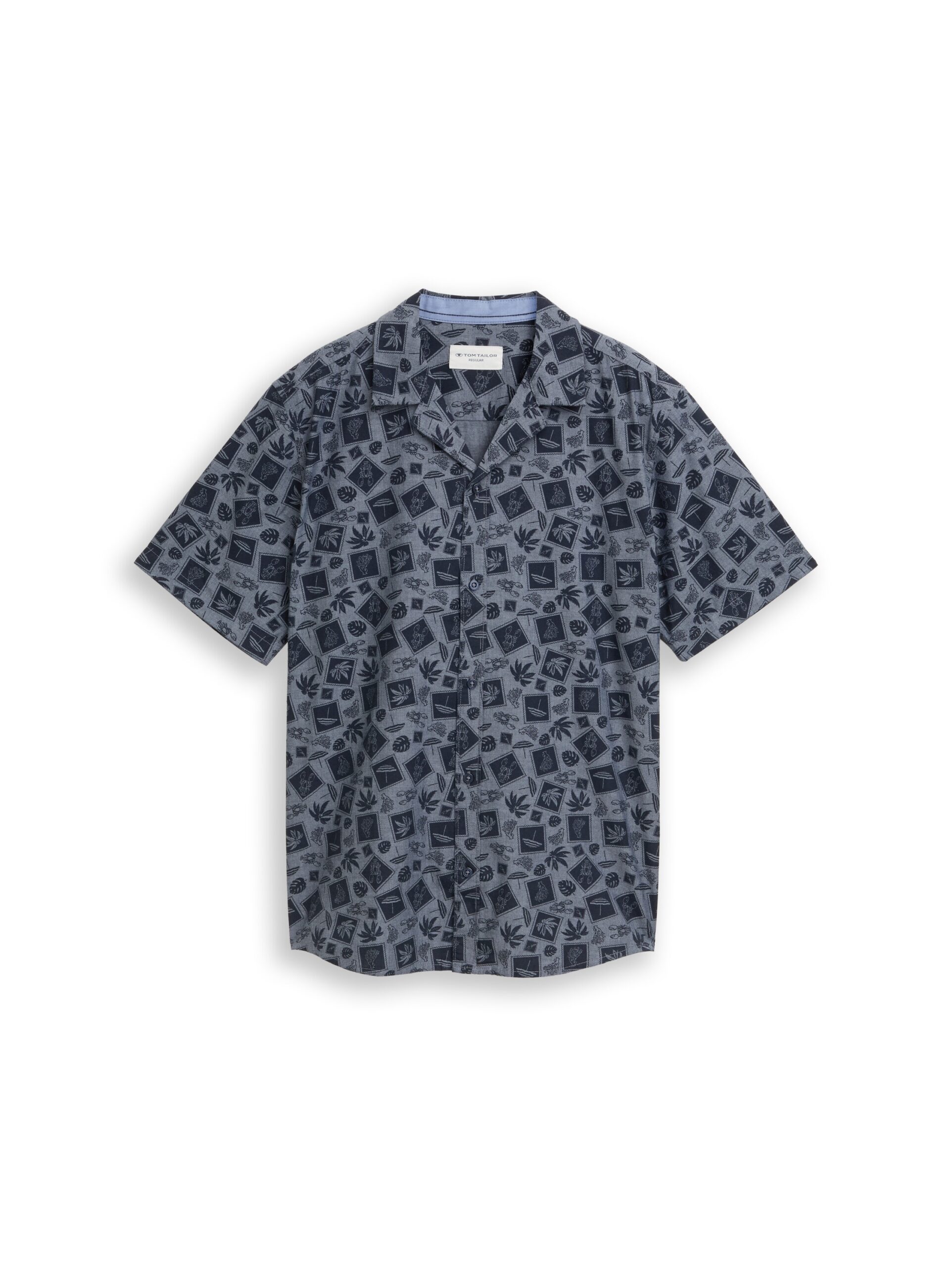 Regular Fit Resort Hemd mit Muster – Bild 7