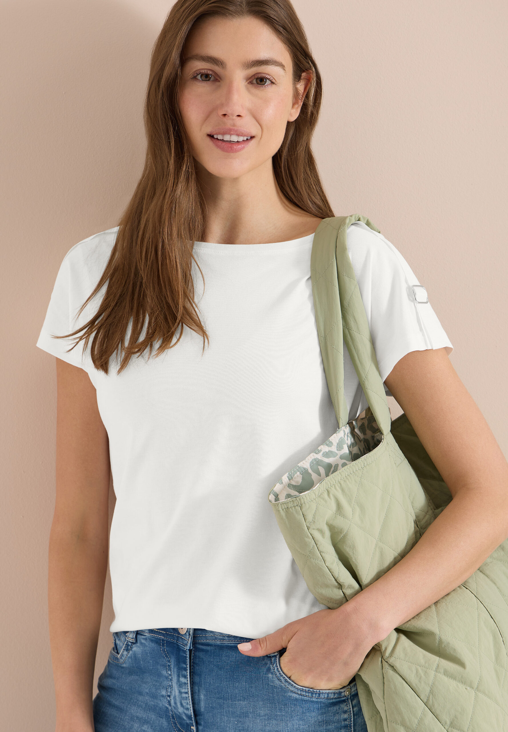 Kurzarm Shirt mit Schnallendetail – Bild 2