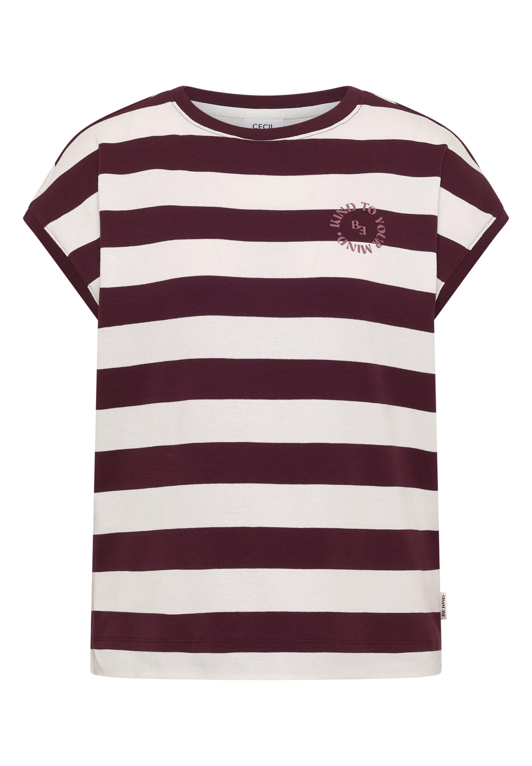 T-Shirt mit Streifen und Printdetail – Bild 6