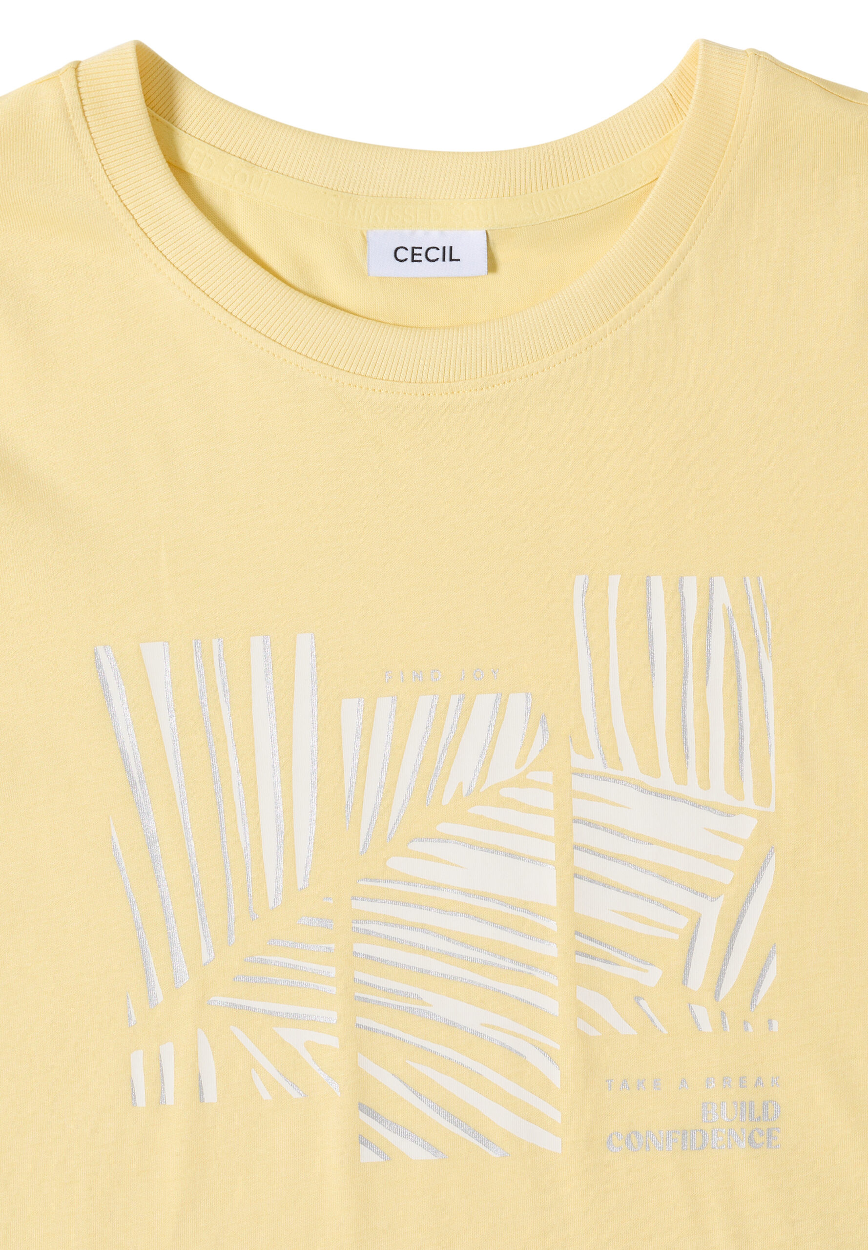 T-Shirt mit Rundhals und Artwork – Bild 3