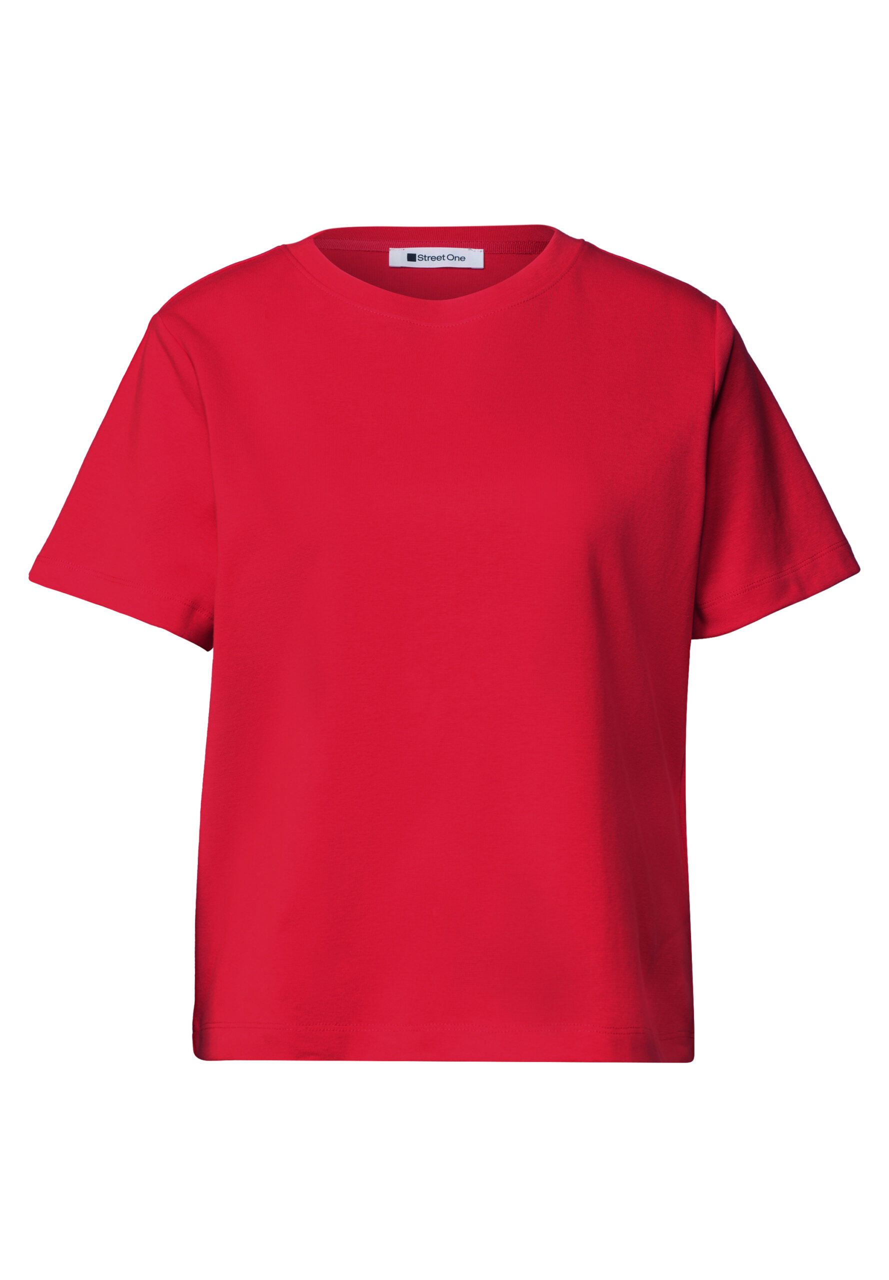 Basic T-Shirt im verkürzten Schnitt