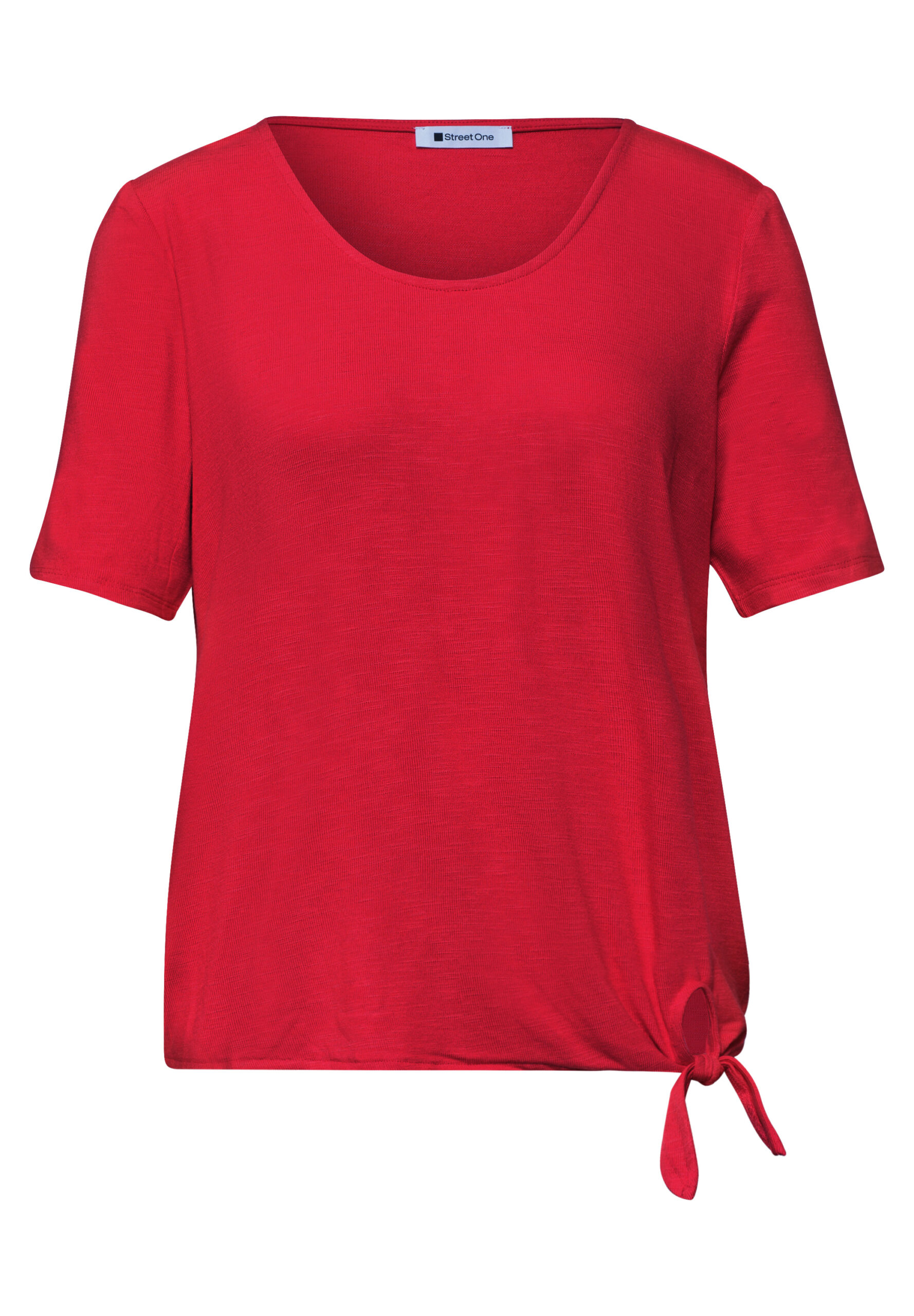 Kurzarm Shirt mit Knotendetail