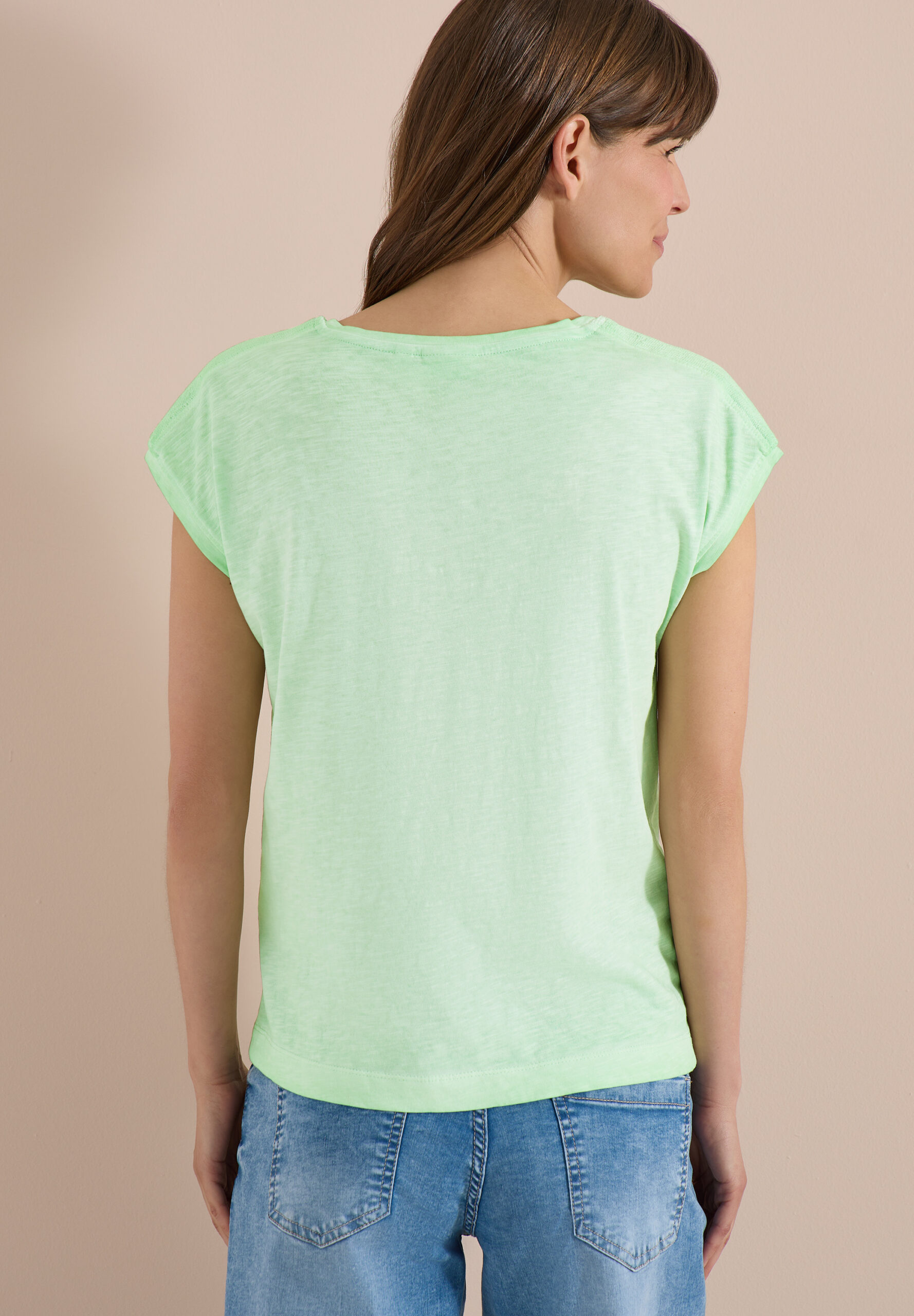 T-Shirt aus Jersey im Garment Dye Look – Bild 4