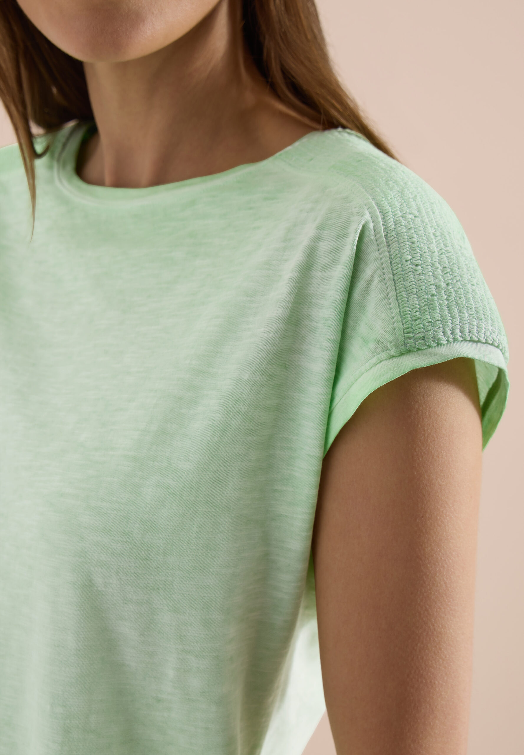 T-Shirt aus Jersey im Garment Dye Look – Bild 5