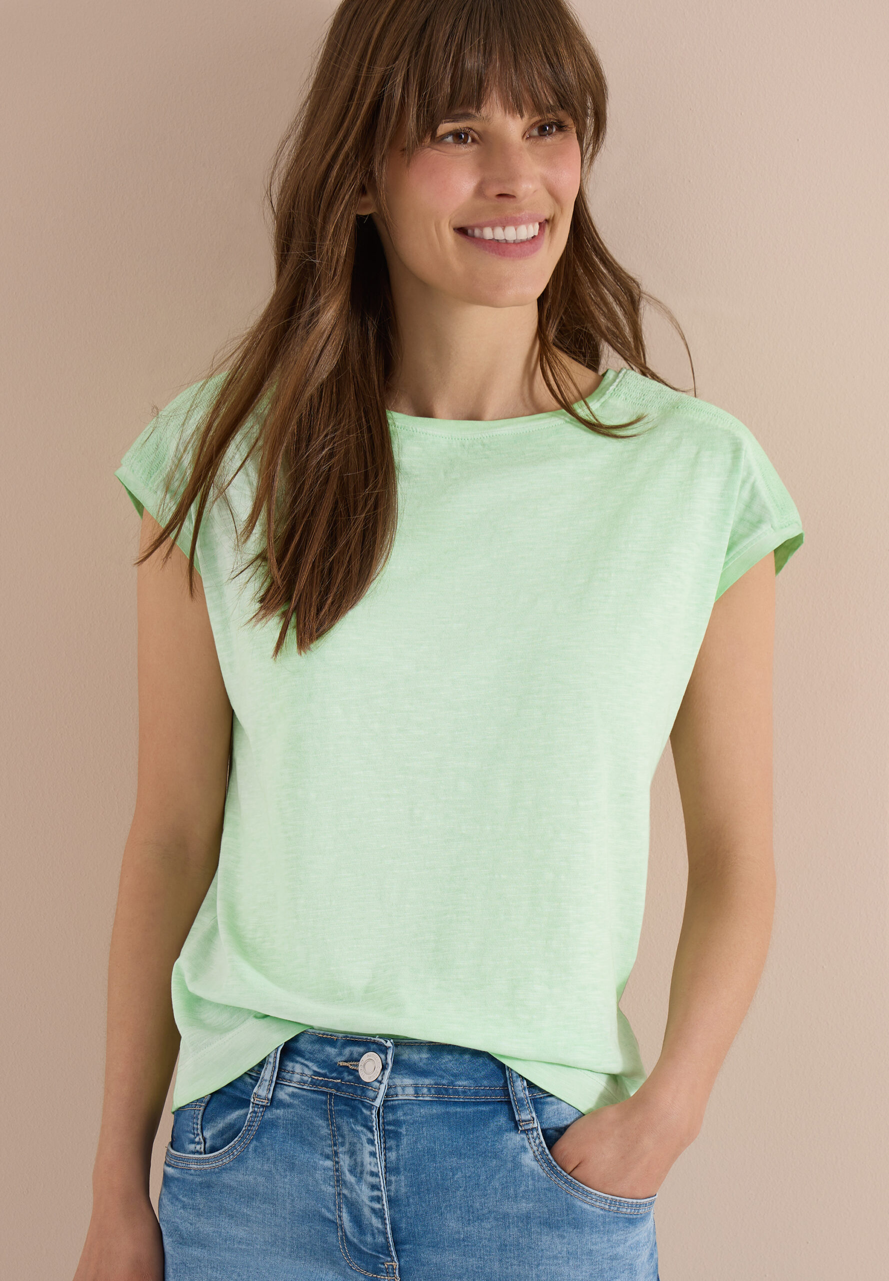 T-Shirt aus Jersey im Garment Dye Look – Bild 2