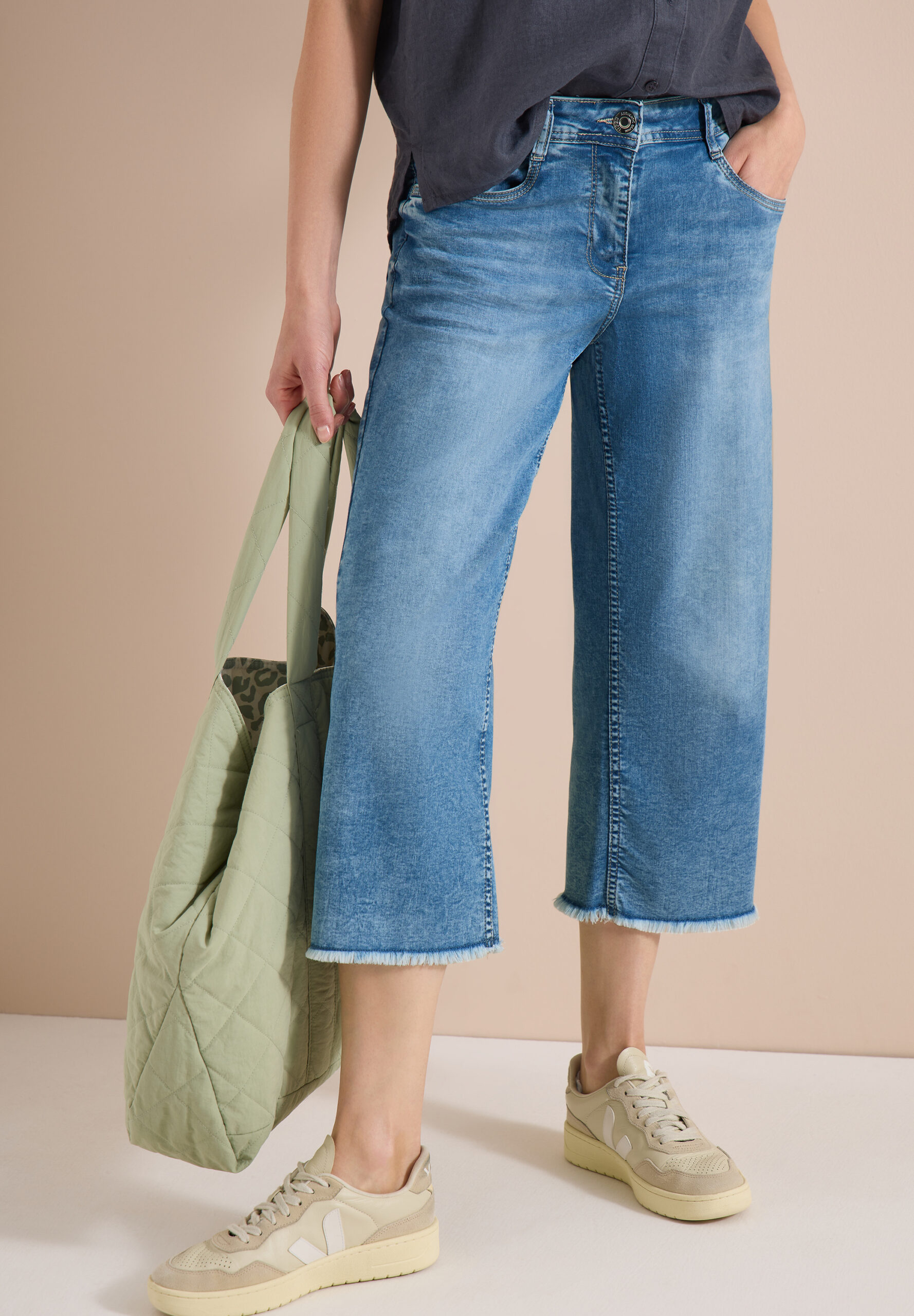 3/4 Wide Leg Jeans im Loose Fit – Bild 2