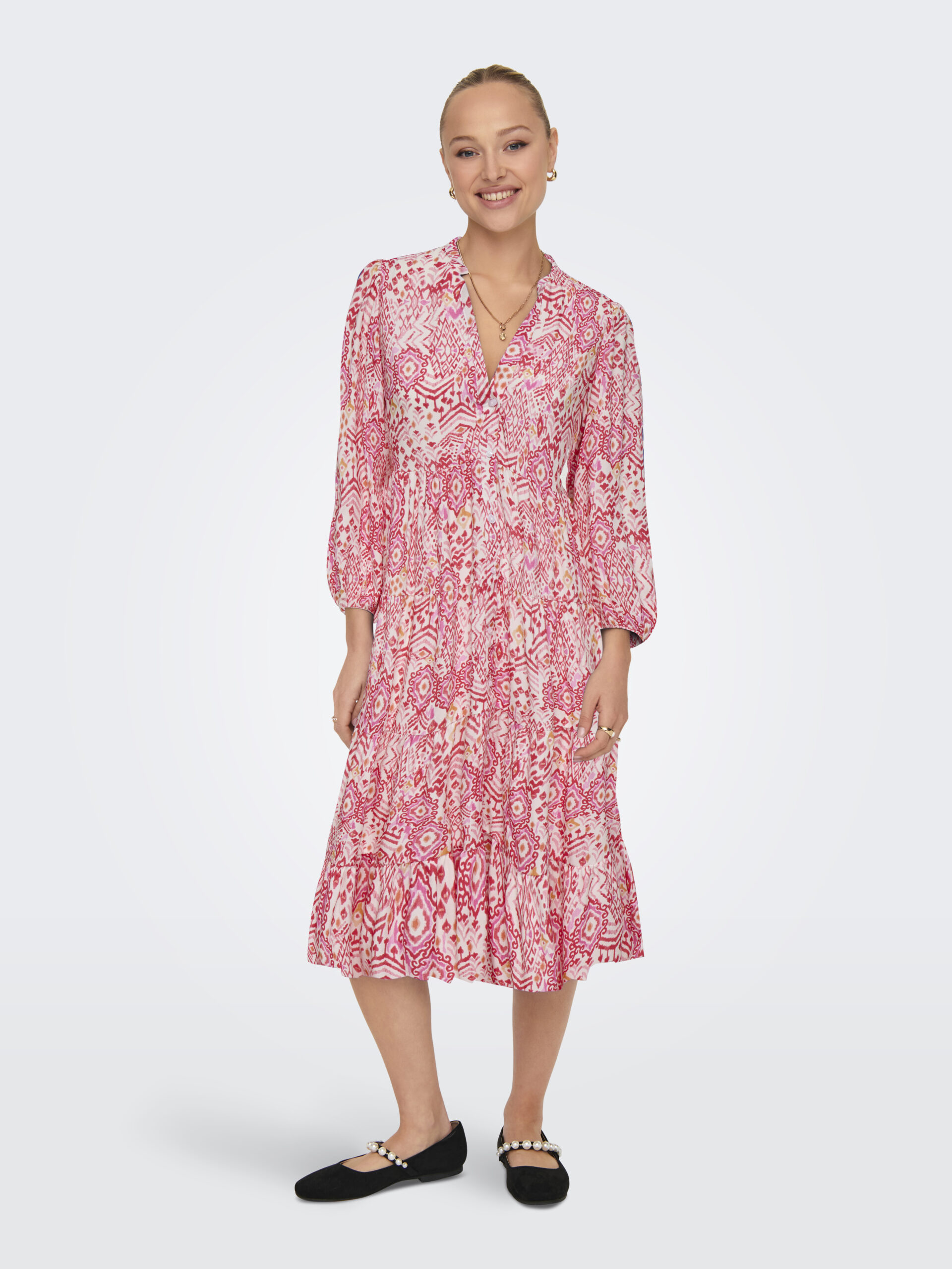 ONLMILANA 7/8 DRESS WVN NOOS – Bild 3