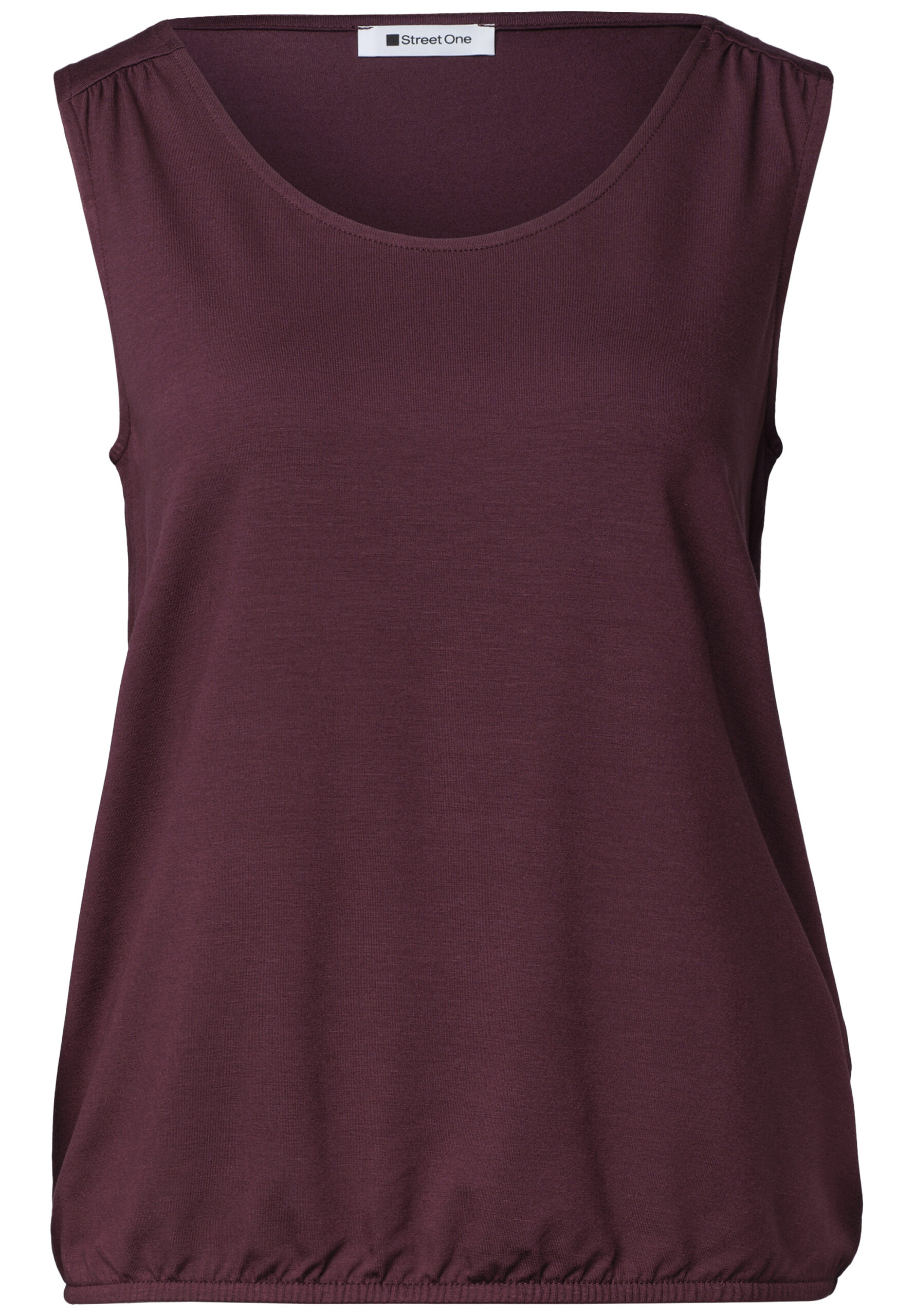 Top aus Jersey mit Elastiksaum – Bild 5
