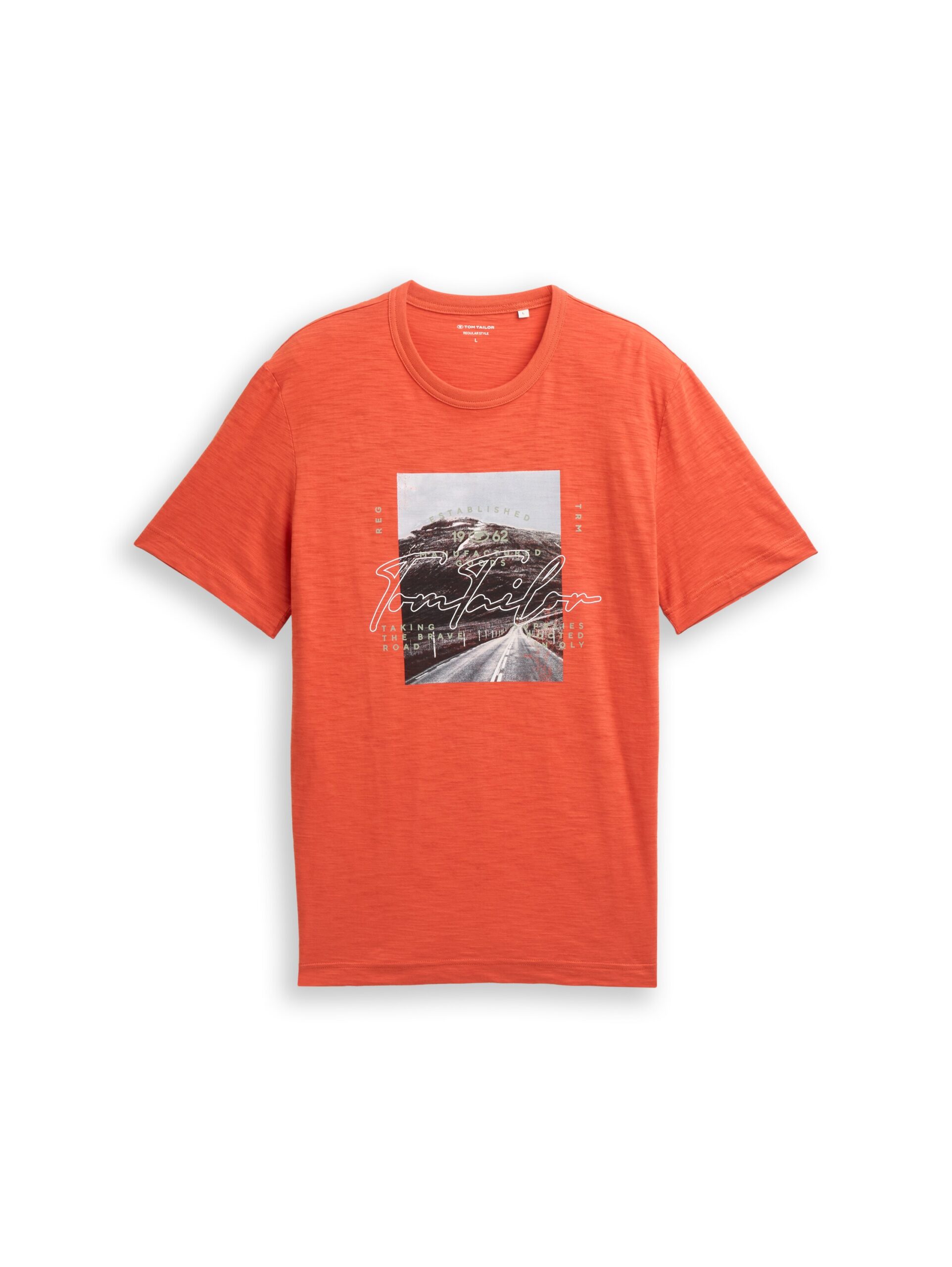 T-Shirt in Melange-Optik mit Fotoprint – Bild 6
