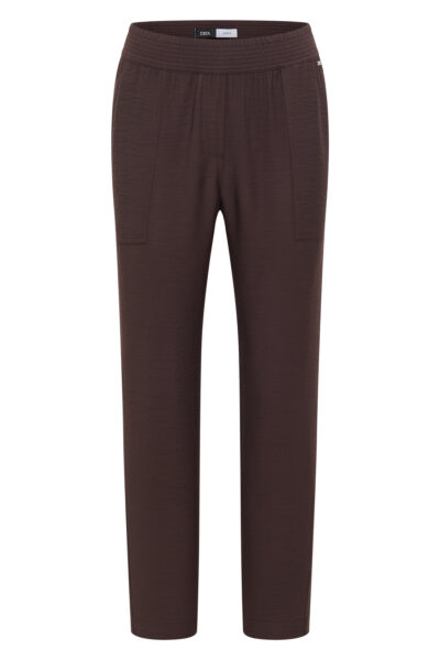 Mid Waist Slim Leg Hose im Loose Fit