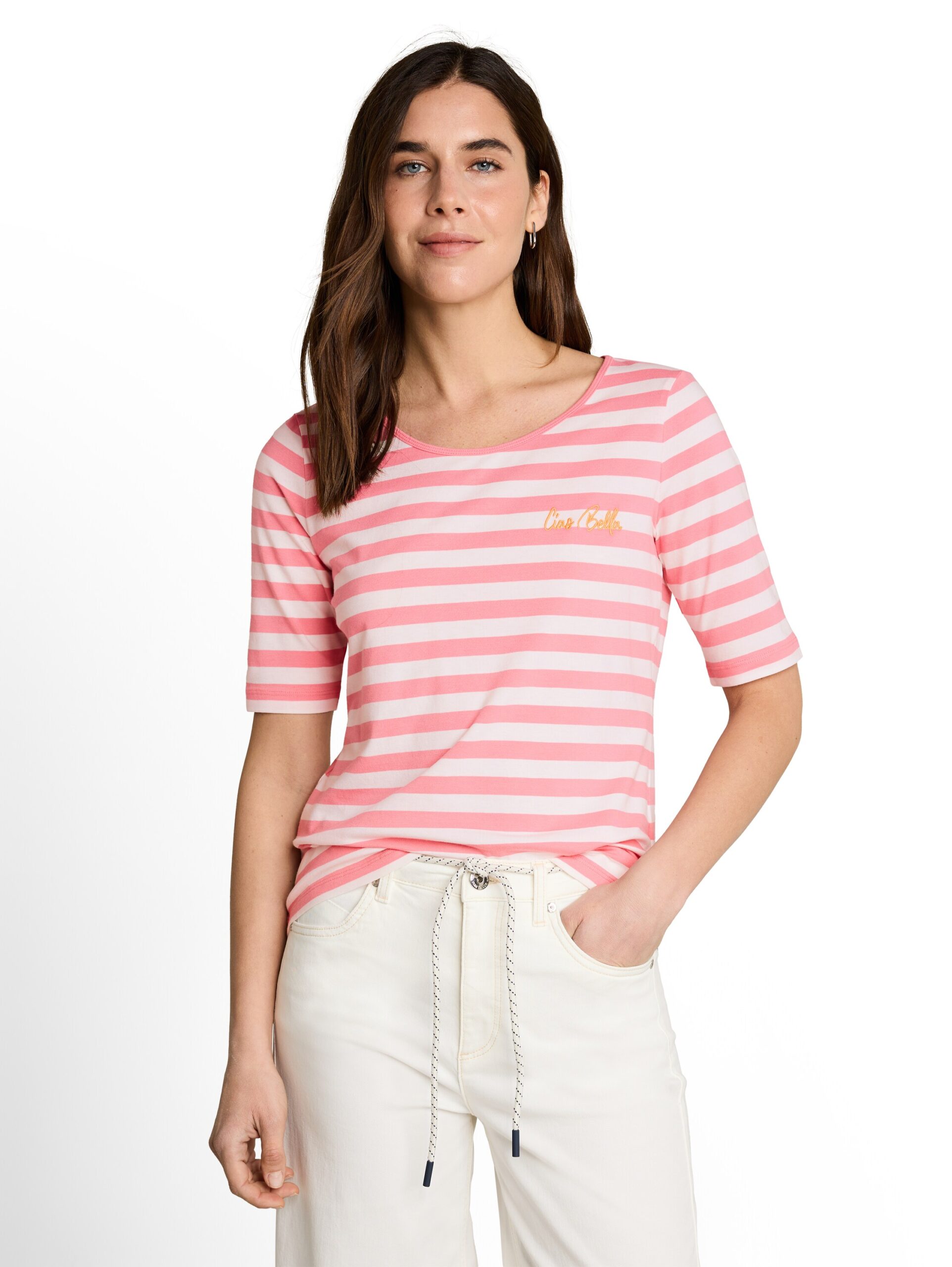 T-Shirt mit Stickerei – Bild 2
