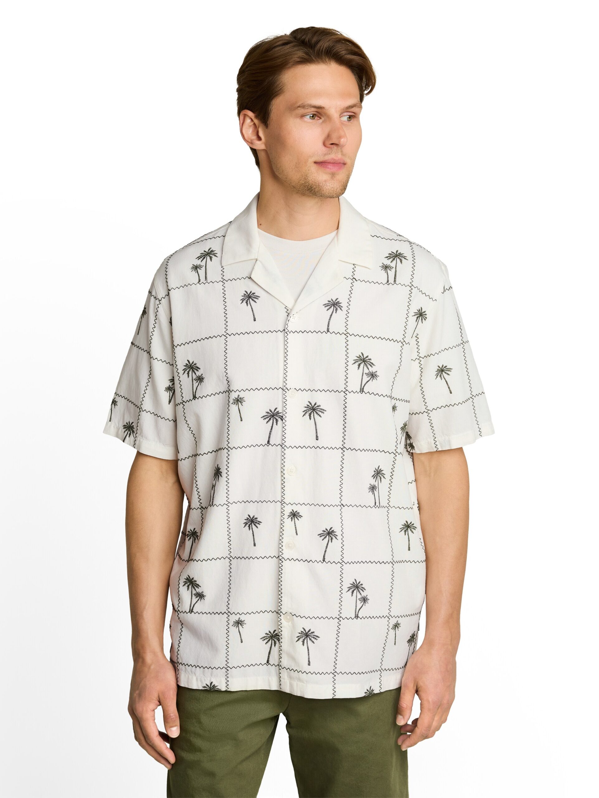 Relaxed Fit Kurzarmhemd mit Stickerei – Bild 2