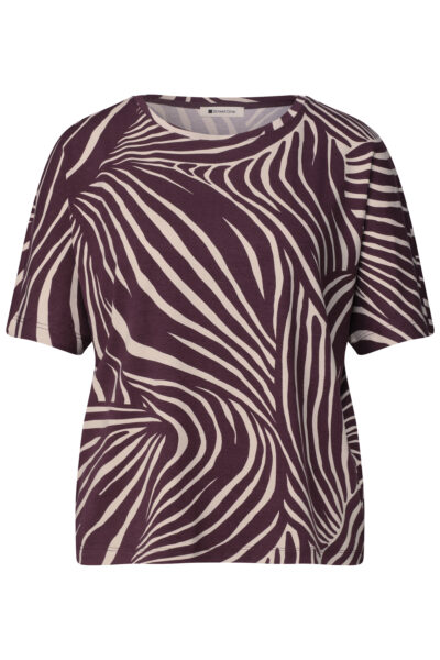 Kurzarm Shirt mit Rundhals und Print