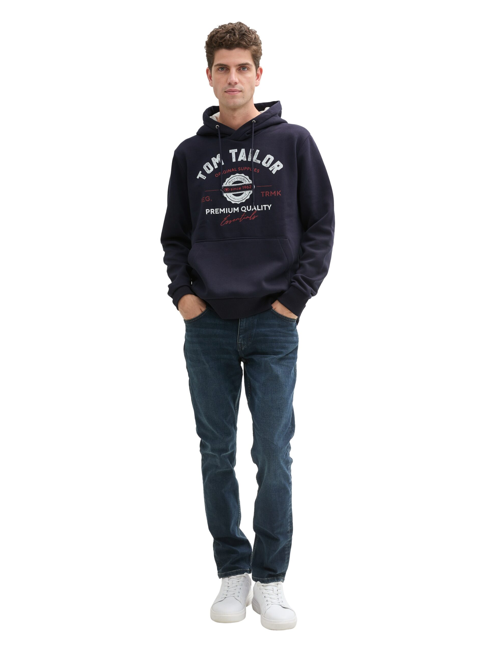 Hoodie Sweatshirt mit Logo-Print – Bild 2