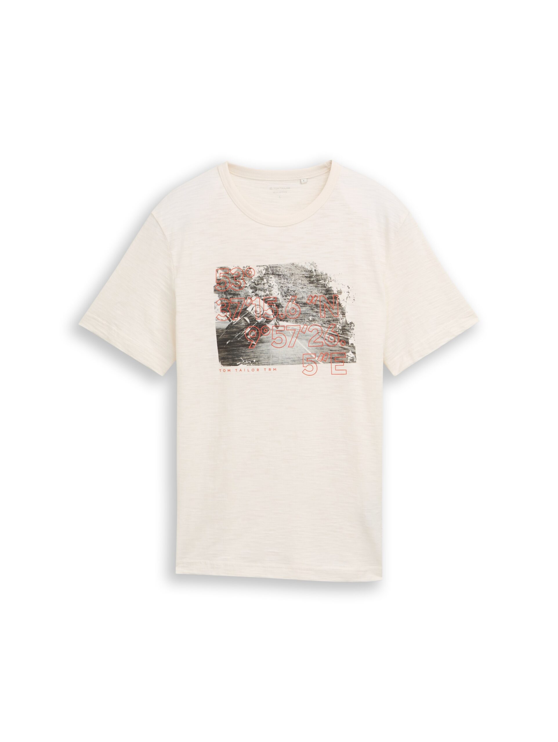 T-Shirt in Melange-Optik mit Fotoprint – Bild 8