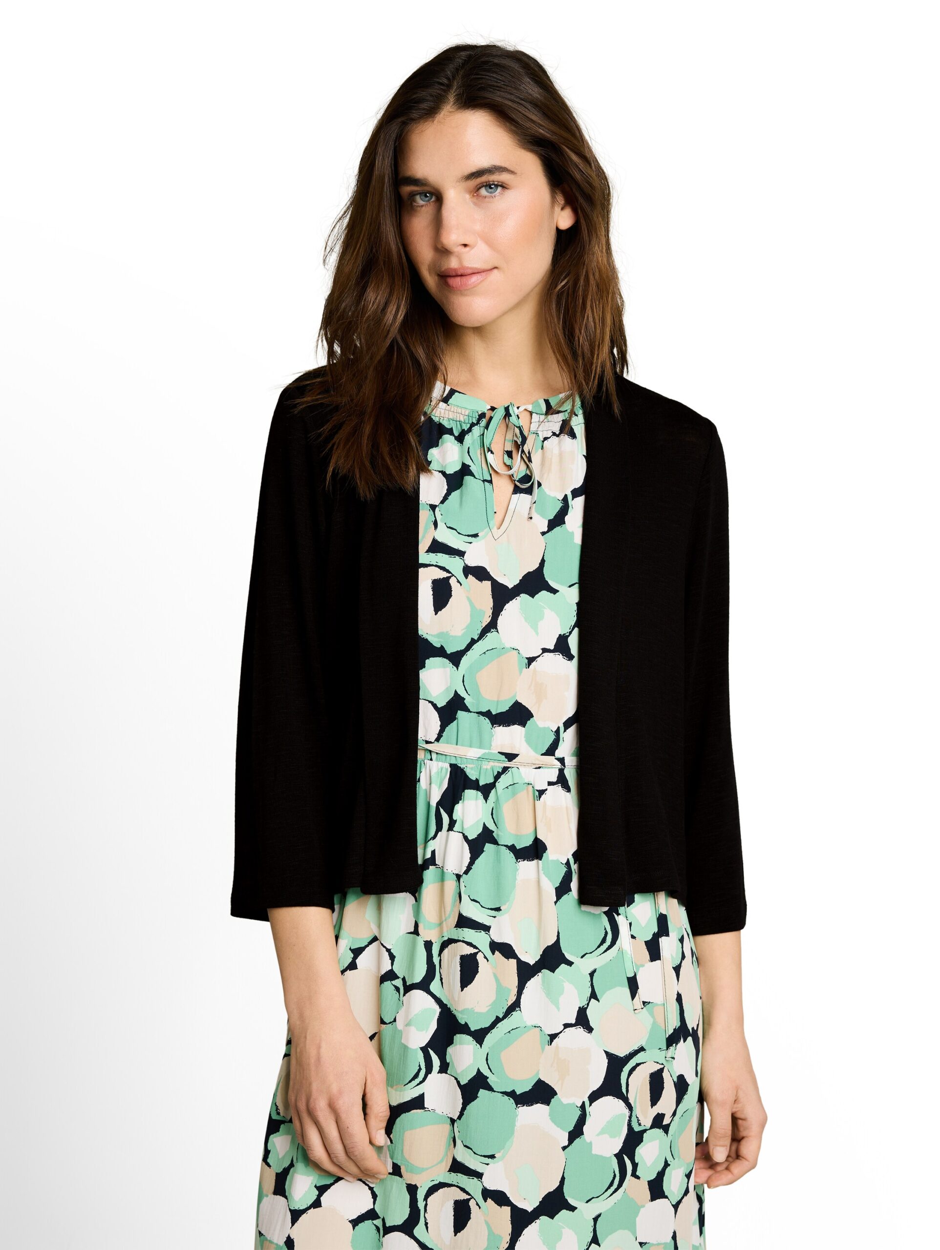 T-Shirt Cardigan mit Schalkragen – Bild 2