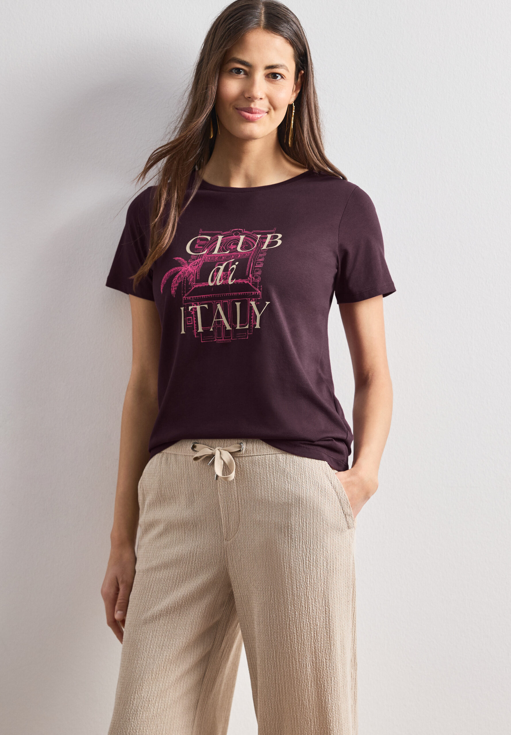 T-Shirt mit Rundhals und Artwork – Bild 2