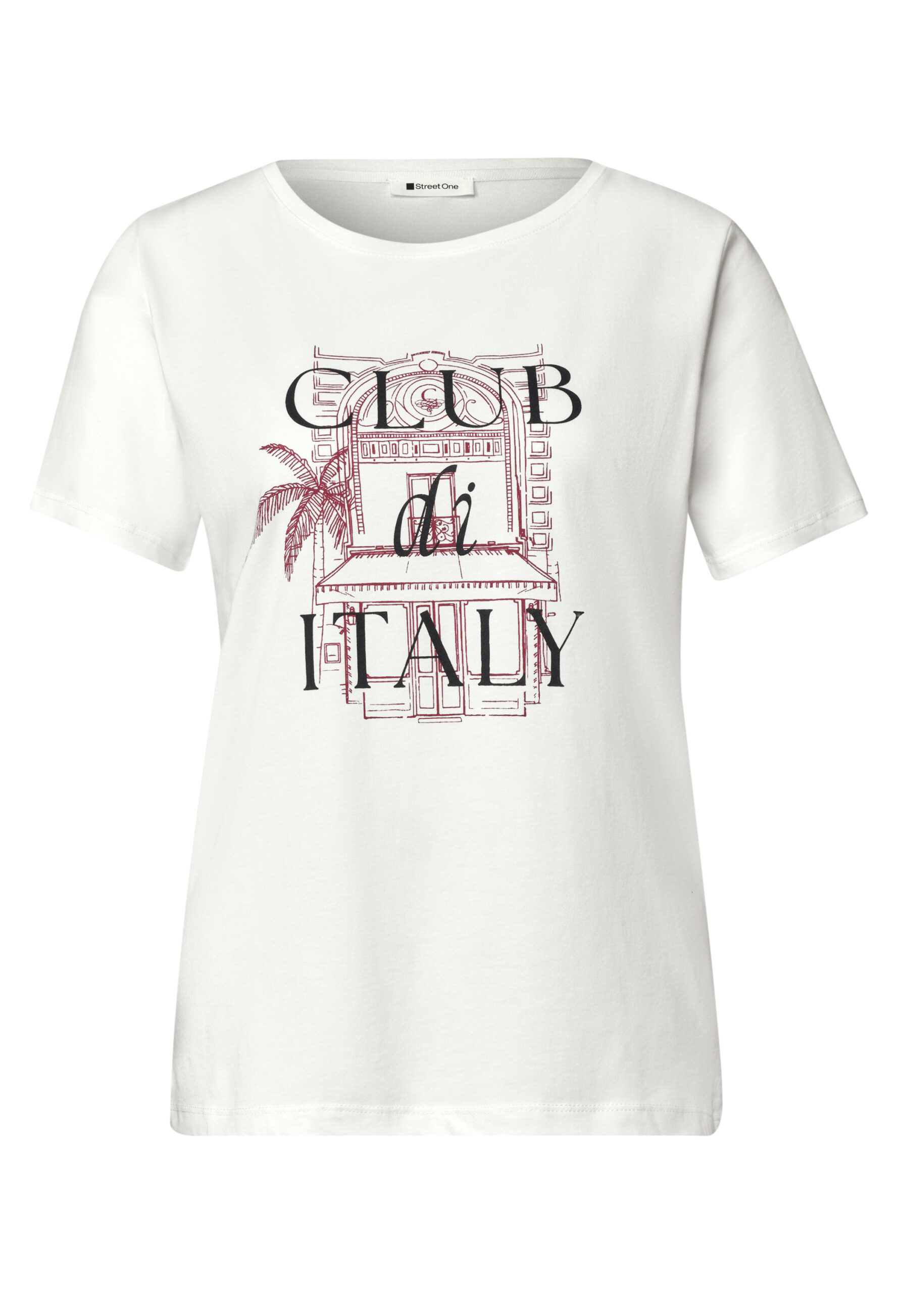 T-Shirt mit Rundhals und Artwork – Bild 5