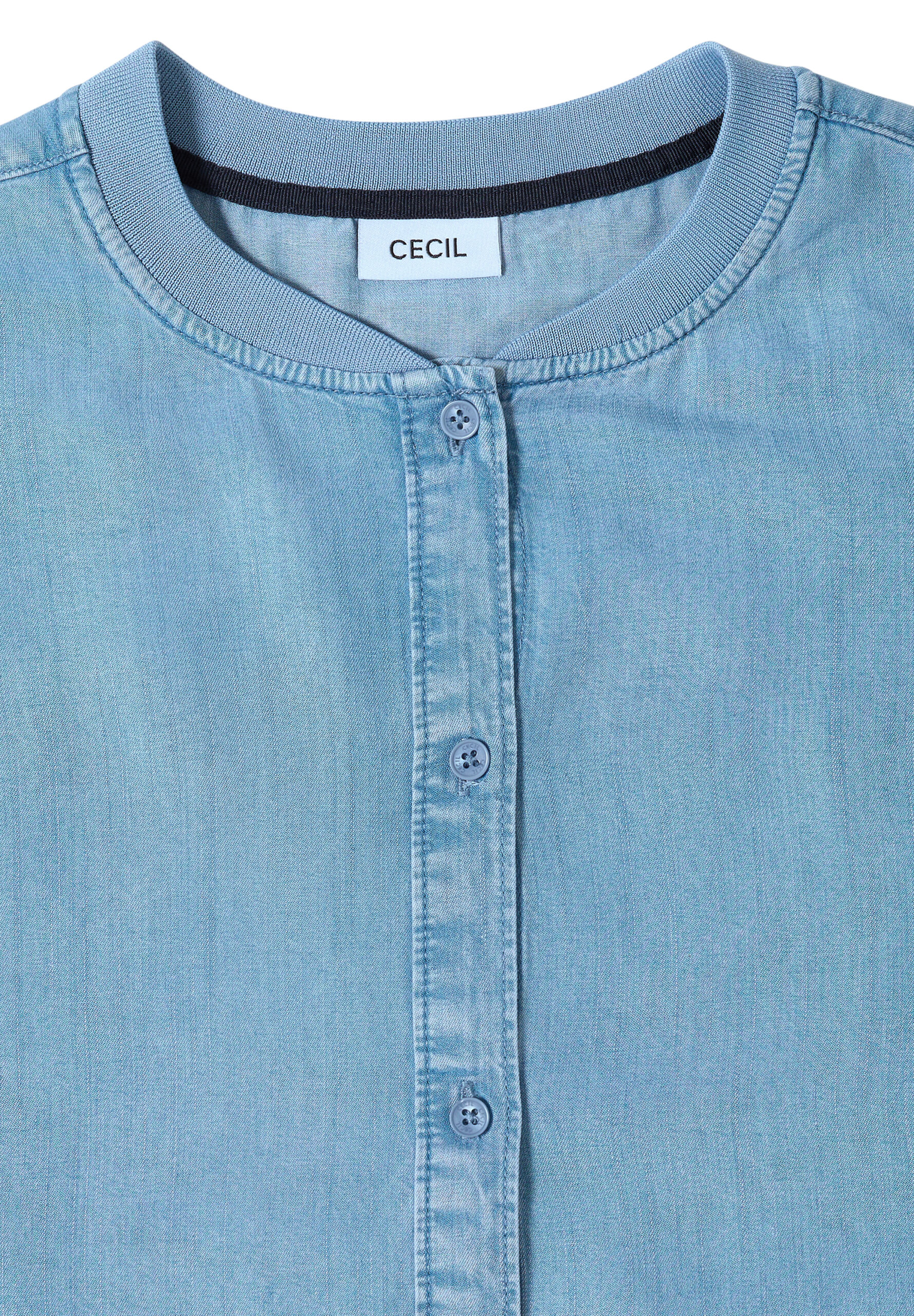 Lyocell-Bluse in Blouson-Optik – Bild 2