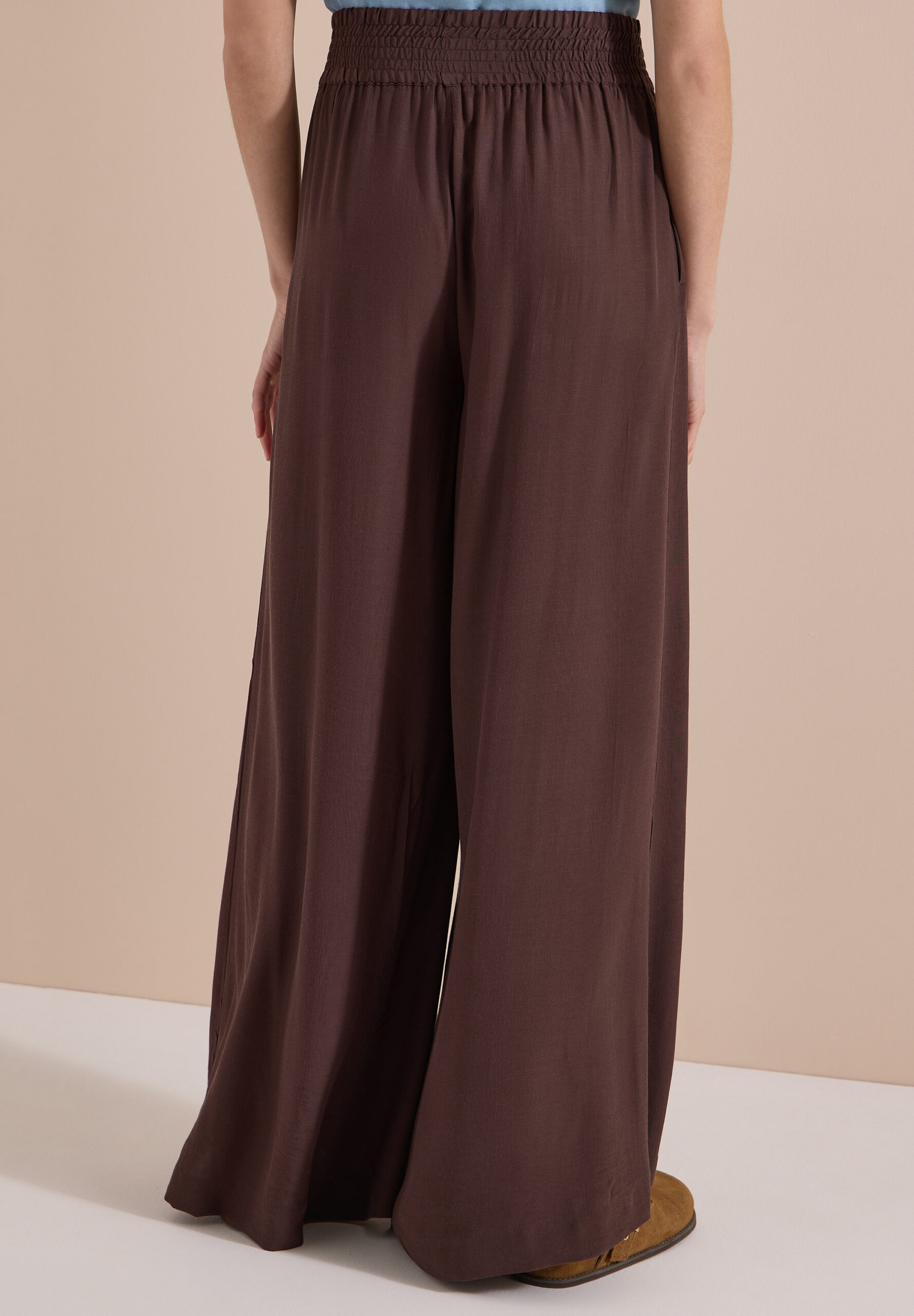 High Waist Wide Leg Hose im Loose Fit – Bild 3