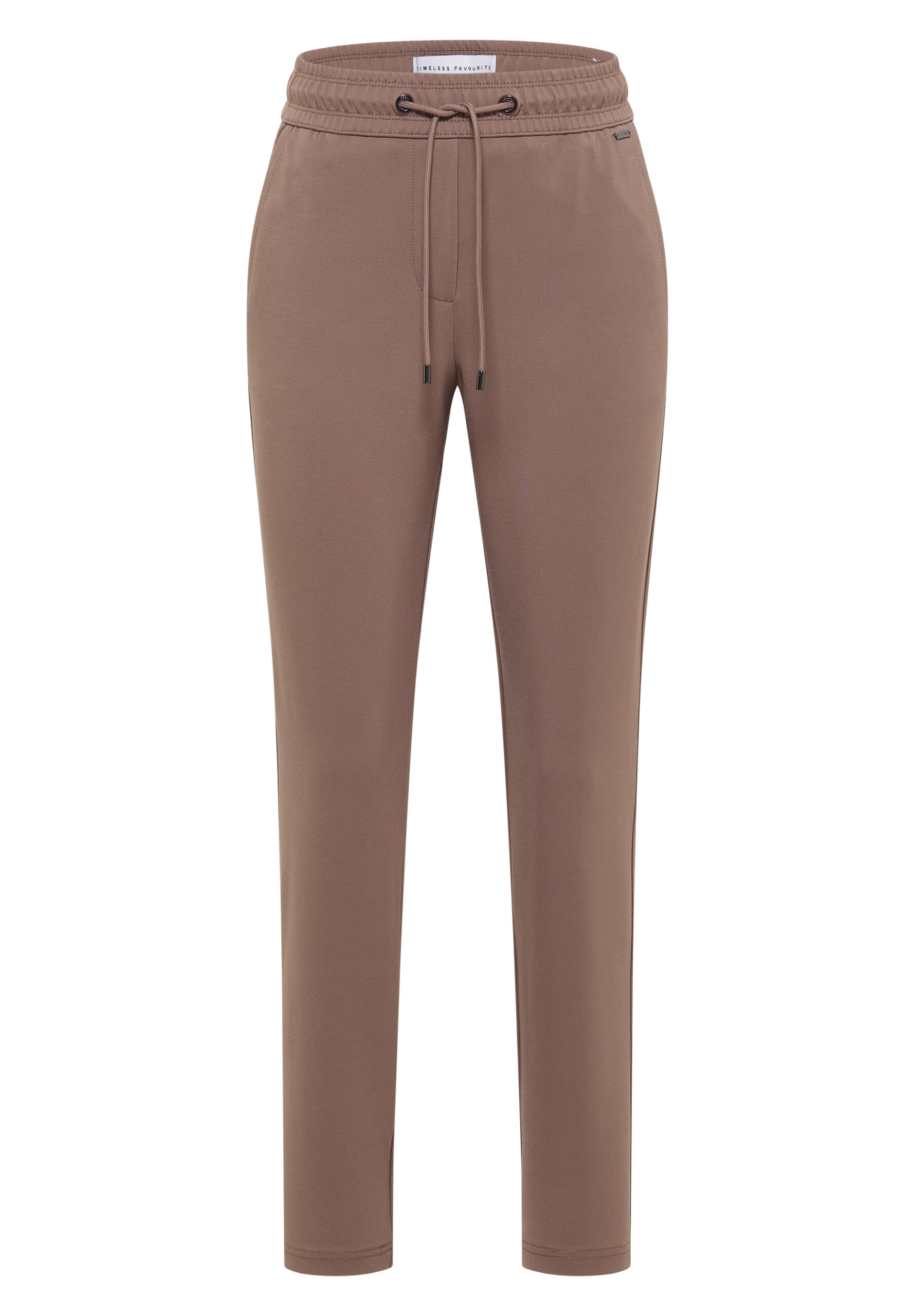 Mid Waist Slim Leg Hose im Casual Fit