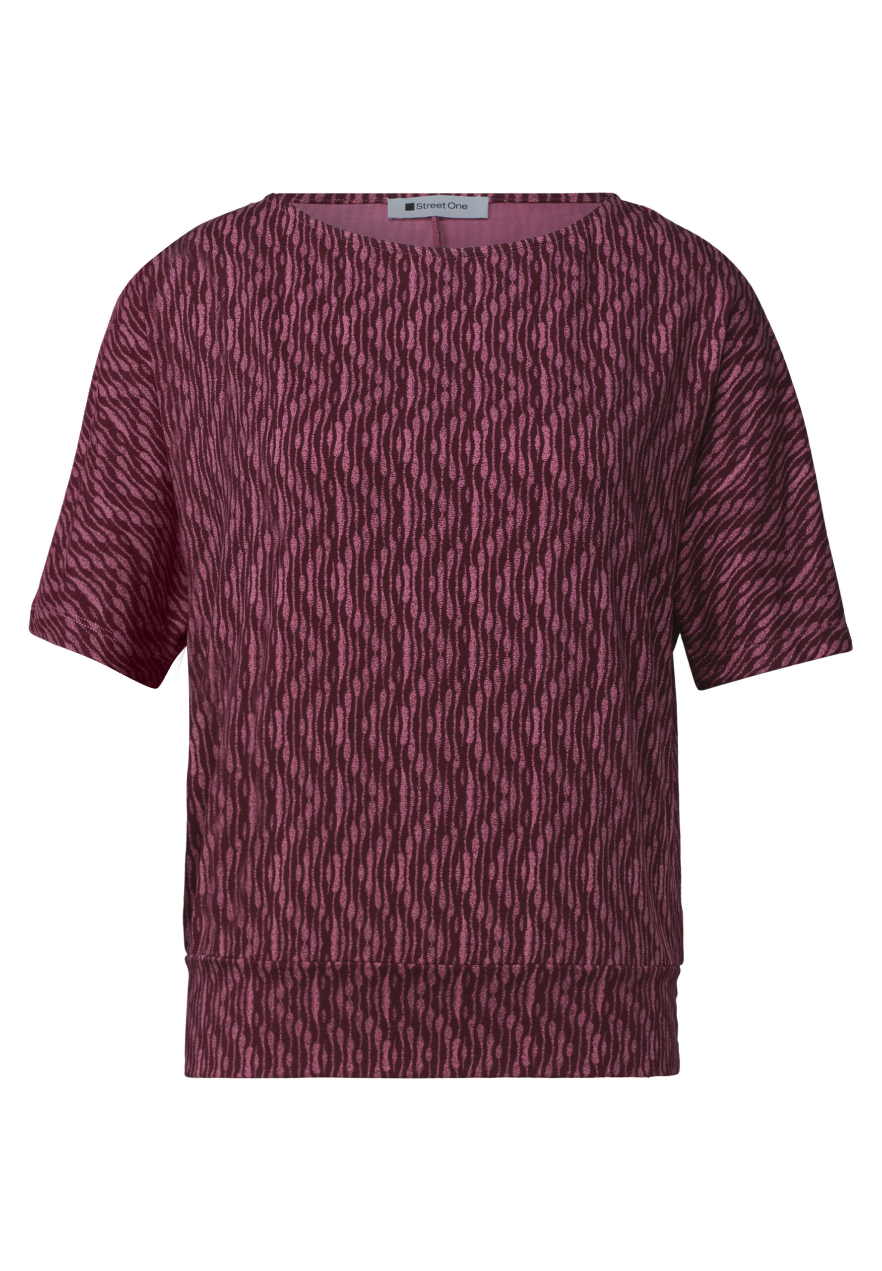 Shirt mit Boat Neck und Elastikbund – Bild 4