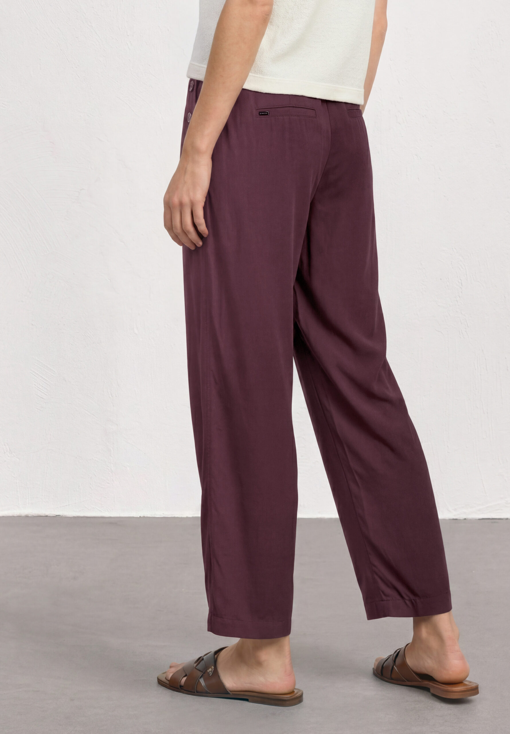 High Waist Wide Leg Hose im Loose Fit – Bild 3