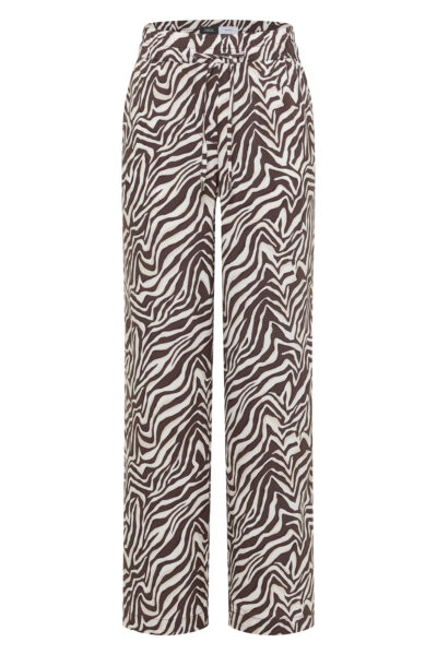 Straight Leg Hose mit Zebraprint