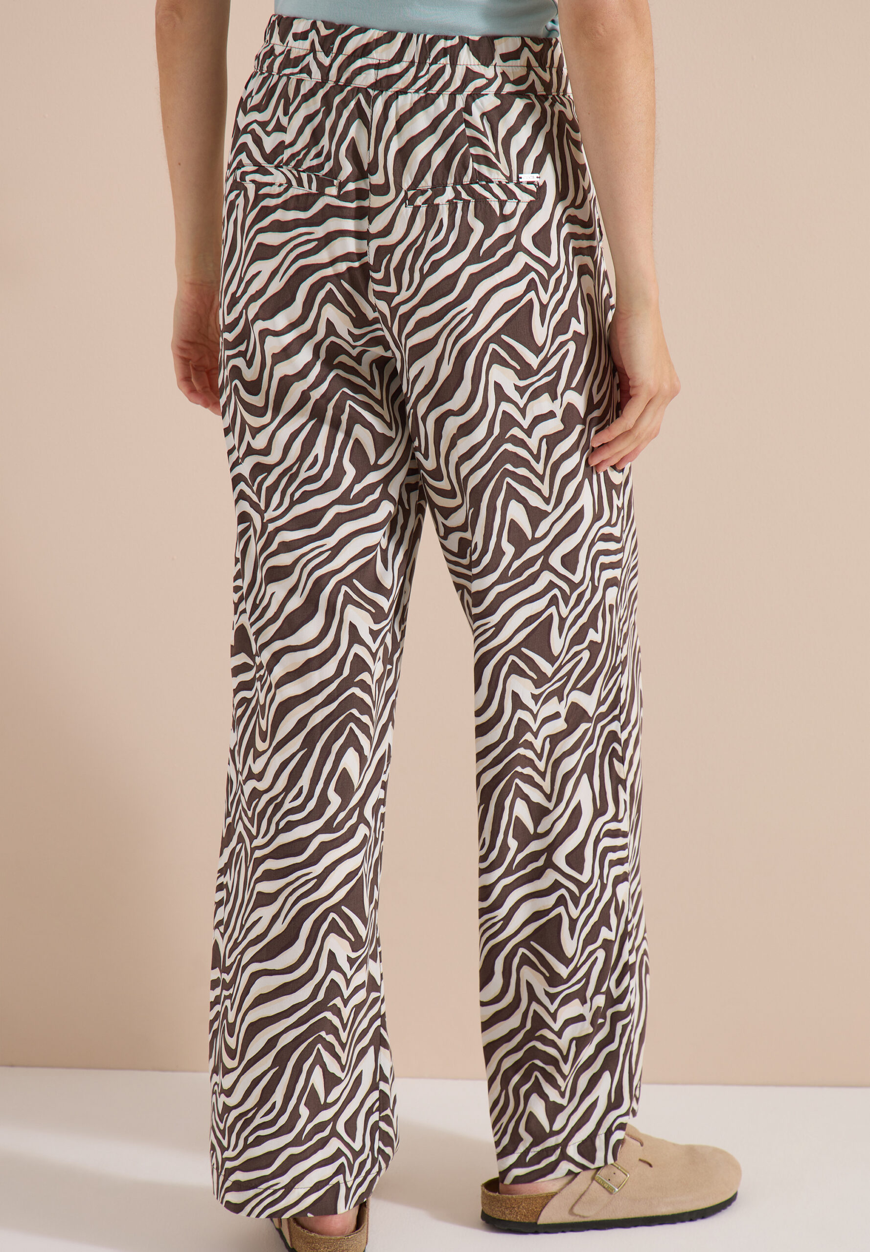 Straight Leg Hose mit Zebraprint – Bild 3
